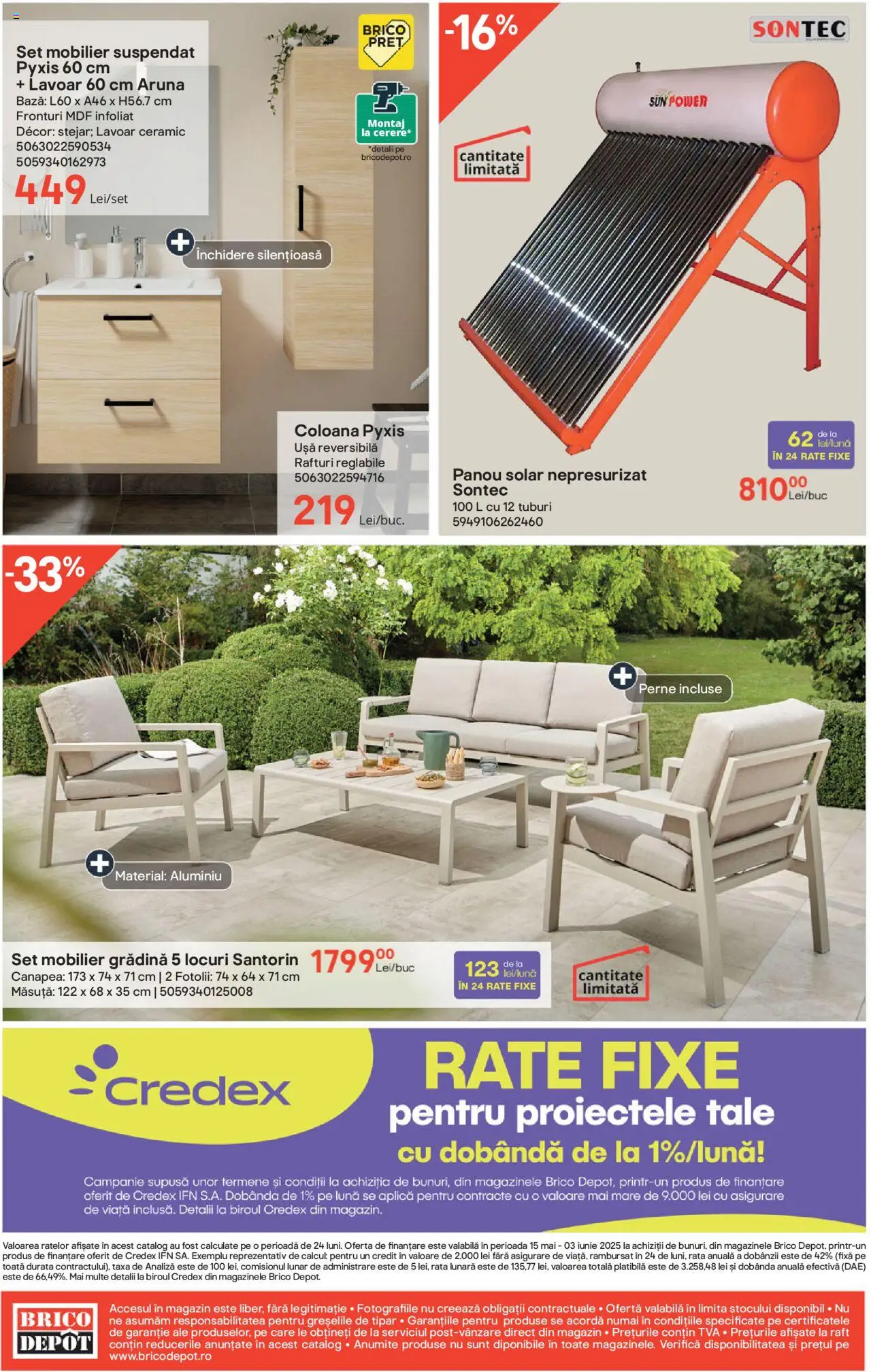 Catalog Brico Depot 15 Mai - 3 Iunie 2025 | Pagina 16 | Produse: Lavoar, Rață, Panou solar, Ușă