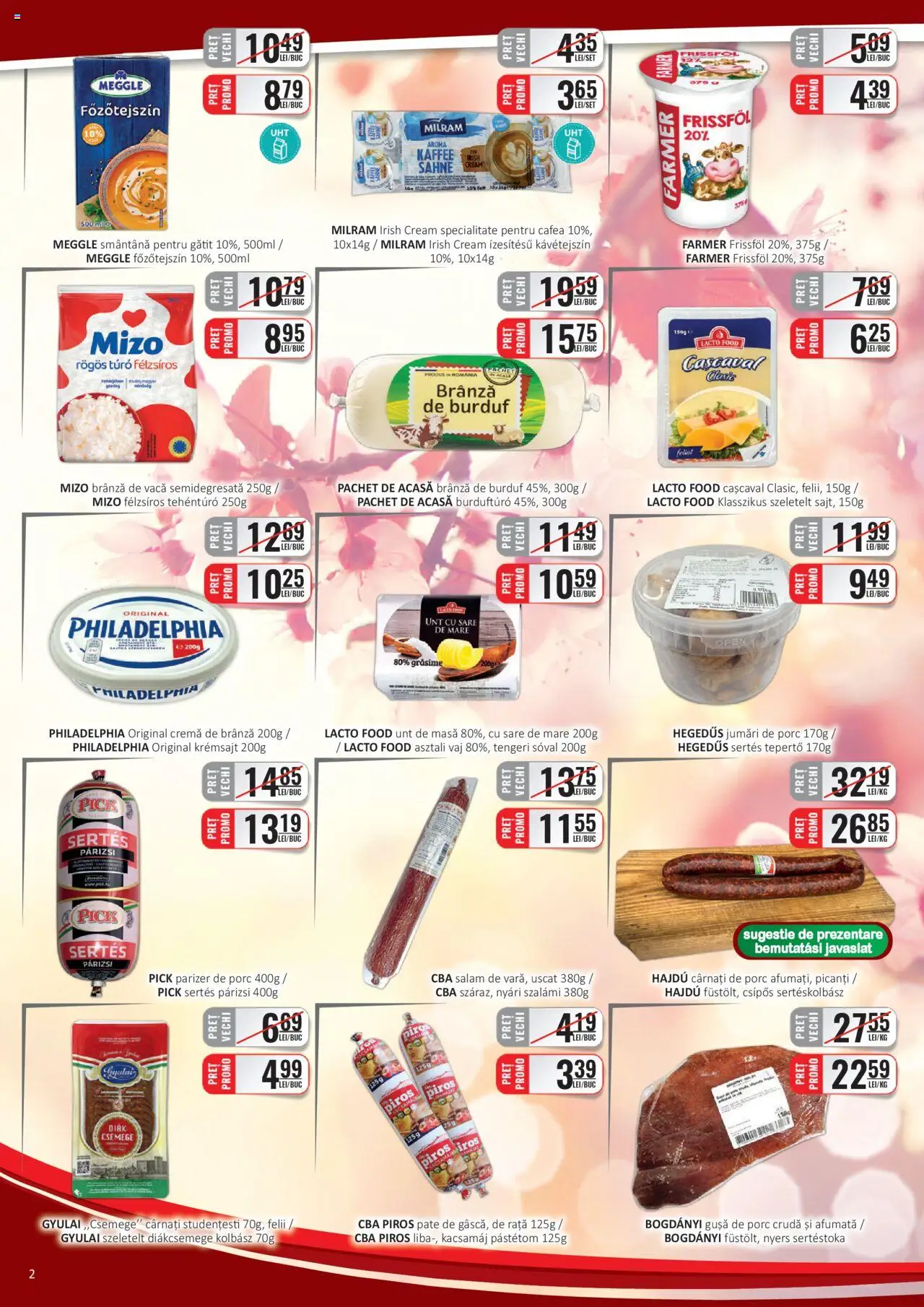 Catalog CBA 16 - 31 Mai 2025 | Pagina 2 | Produse: Pate, Unt, Cremă de brânză, Brânză De Vacă