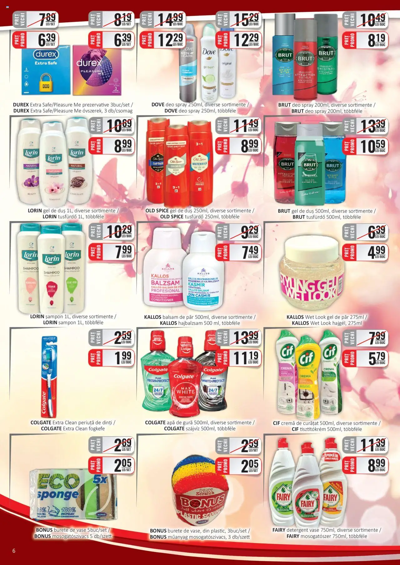 Catalog CBA 16 - 31 Mai 2025 | Pagina 6 | Produse: Kısırlaştırılmış Kedi Maması, Gel de duș, Periuță de dinți, Detergent