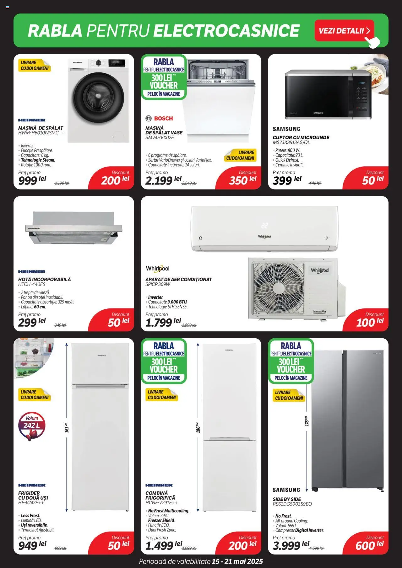 Catalog Flanco 15 - 21 Mai 2025 | Pagina 7 | Produse: Frigider, Cuptor, Cuptor Cu Microunde, Aer Condiționat