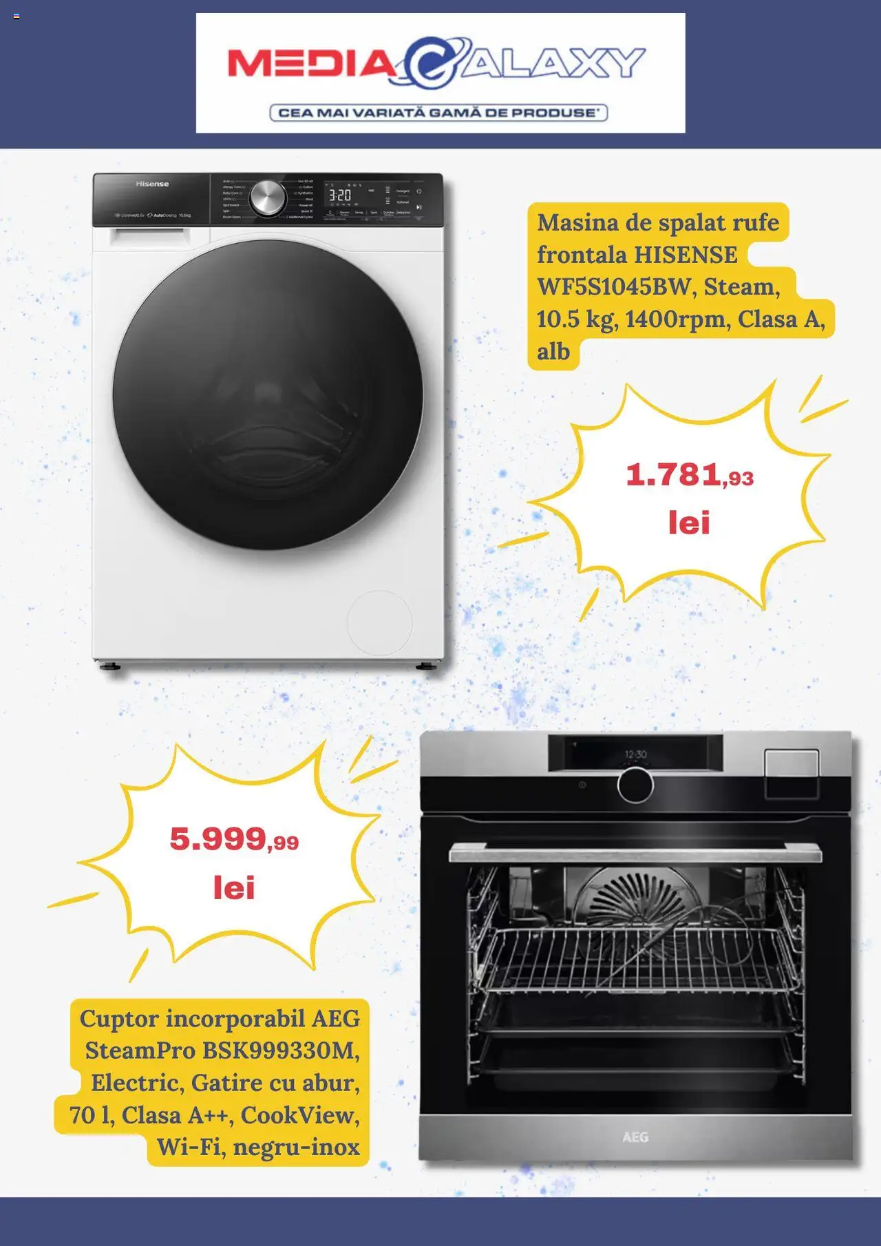 Catalog Media Galaxy 15 - 21 Mai 2025 | Pagina 6 | Produse: Mașină De Spălat, Cuptor