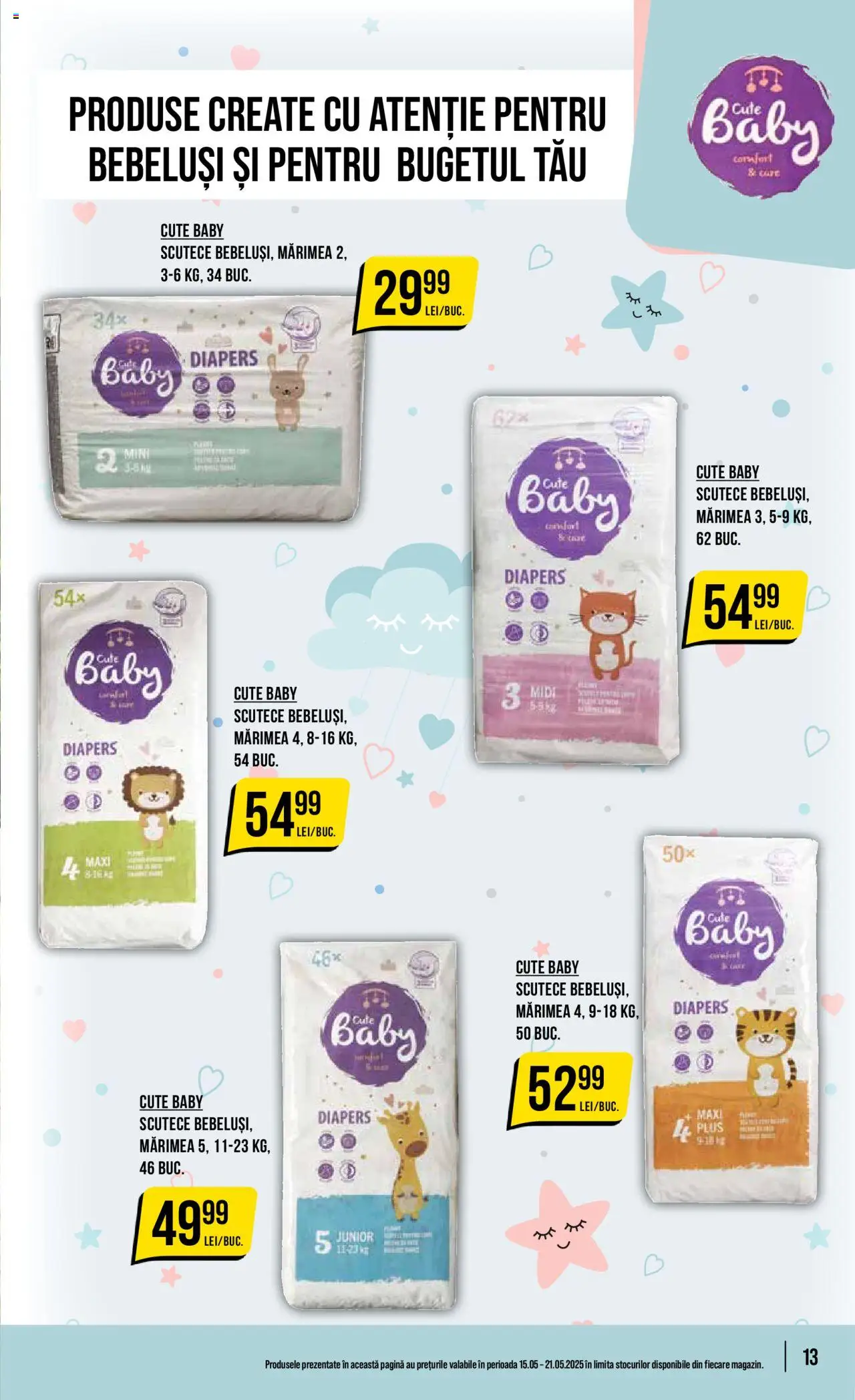 Catalog Mega Image 15 - 21 Mai 2025 | Pagina 13 | Produse: Scutece