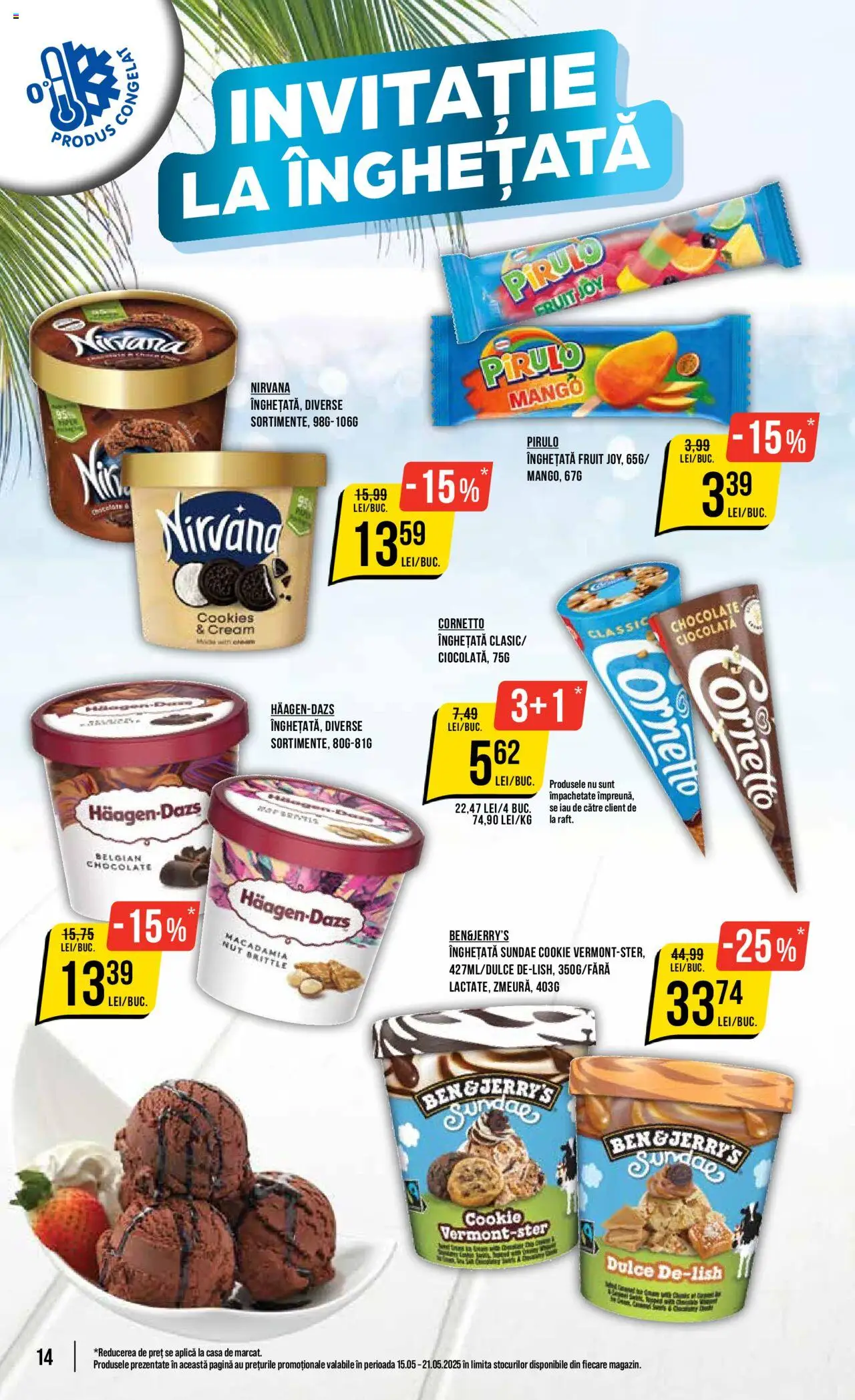 Catalog Mega Image 15 - 21 Mai 2025 | Pagina 14 | Produse: Ciocolată, Înghețată, Mango