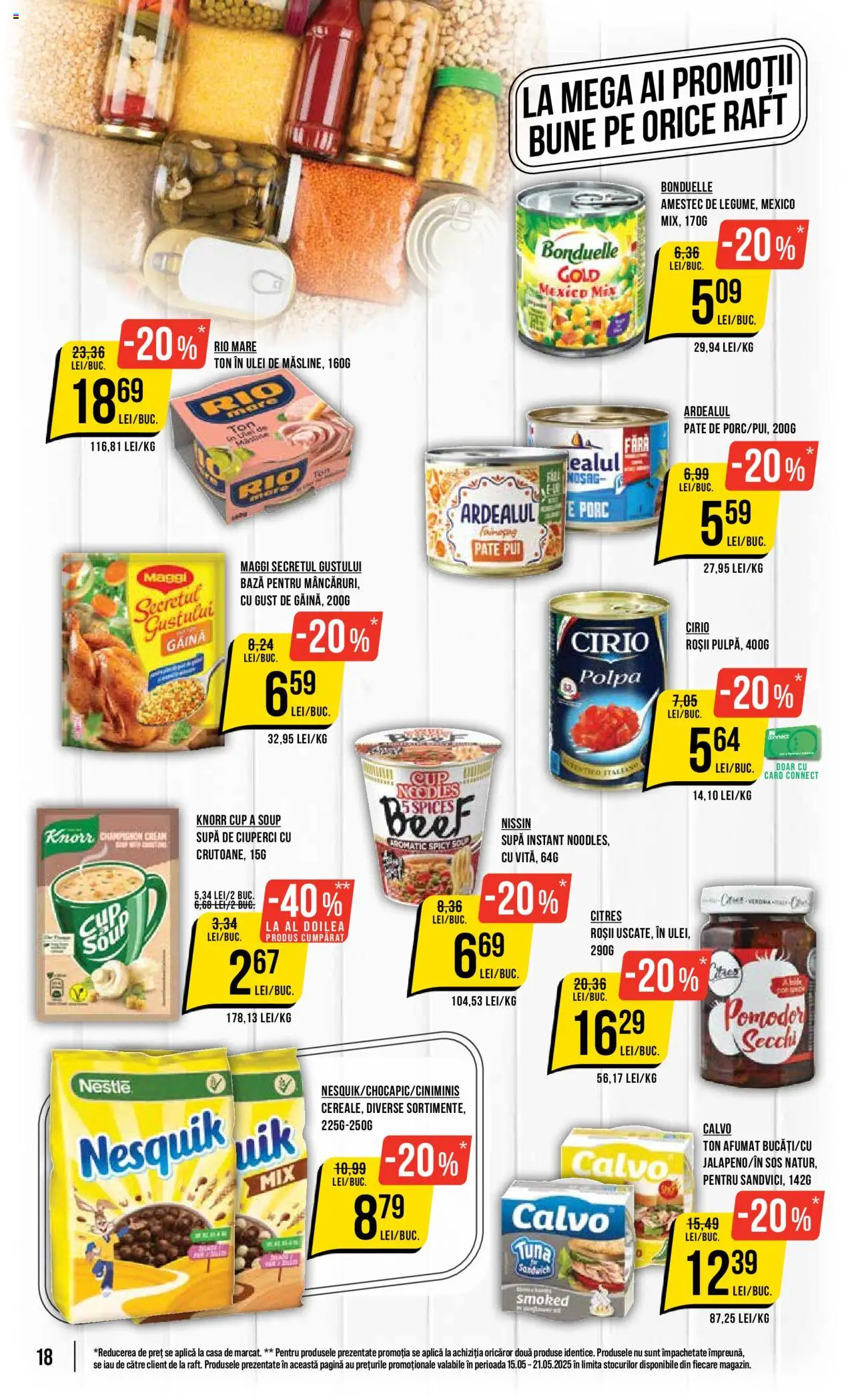Catalog Mega Image 15 - 21 Mai 2025 | Pagina 18 | Produse: Hacıyatmaz Kedi Oyuncağı, Roșii, Noodles, Sos
