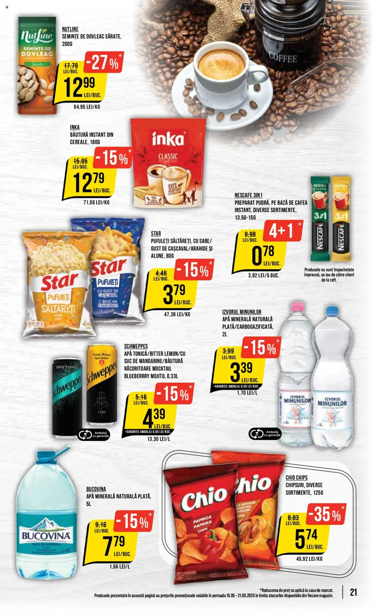 Catalog Mega Image 15 - 21 Mai 2025 | Pagina 21 | Produse: Dovleac, Yazı tahtası kalemi, Suc, Pufuleți