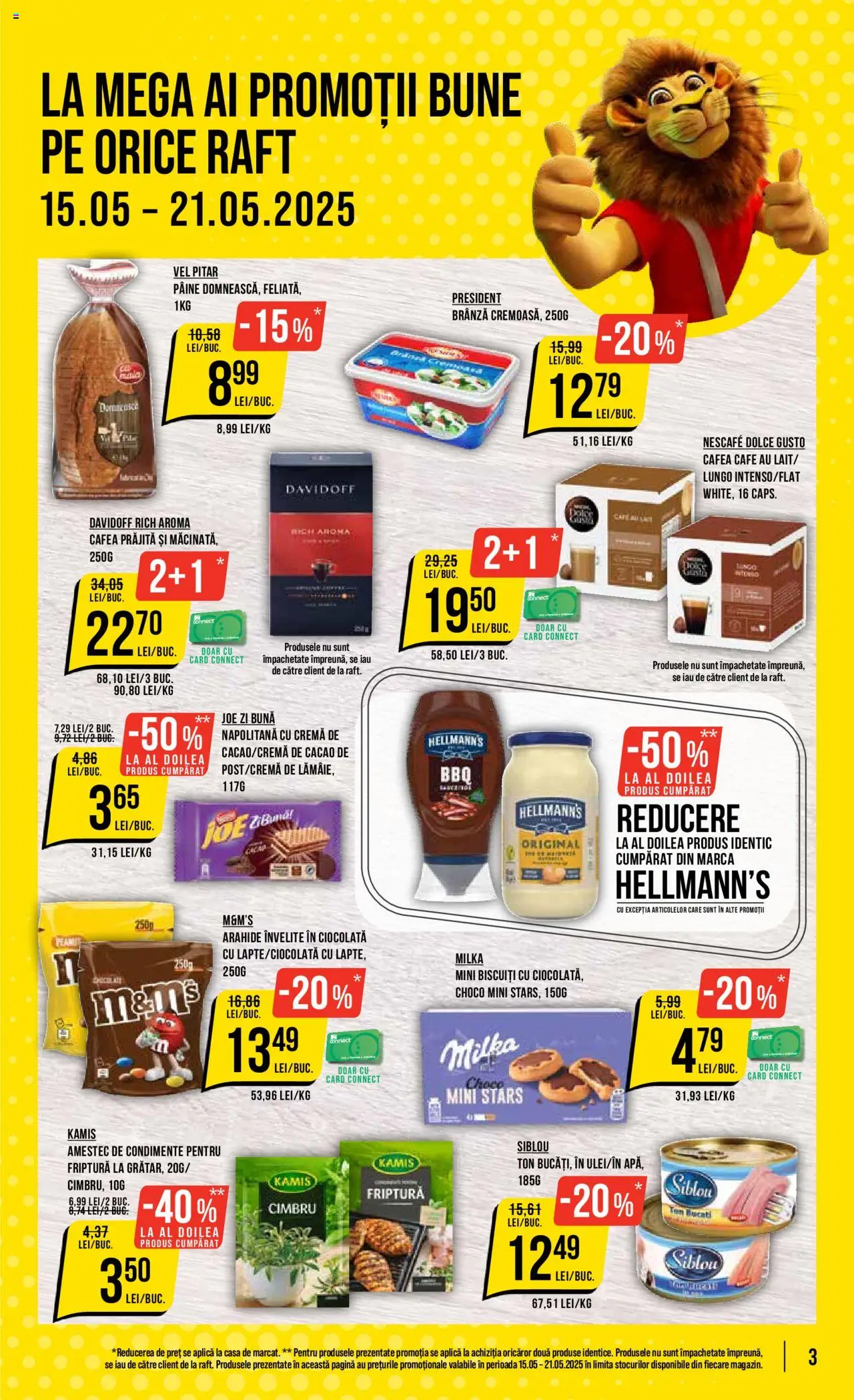 Catalog Mega Image 15 - 21 Mai 2025 | Pagina 3 | Produse: Raft, Arahide, Cremă, Cacao