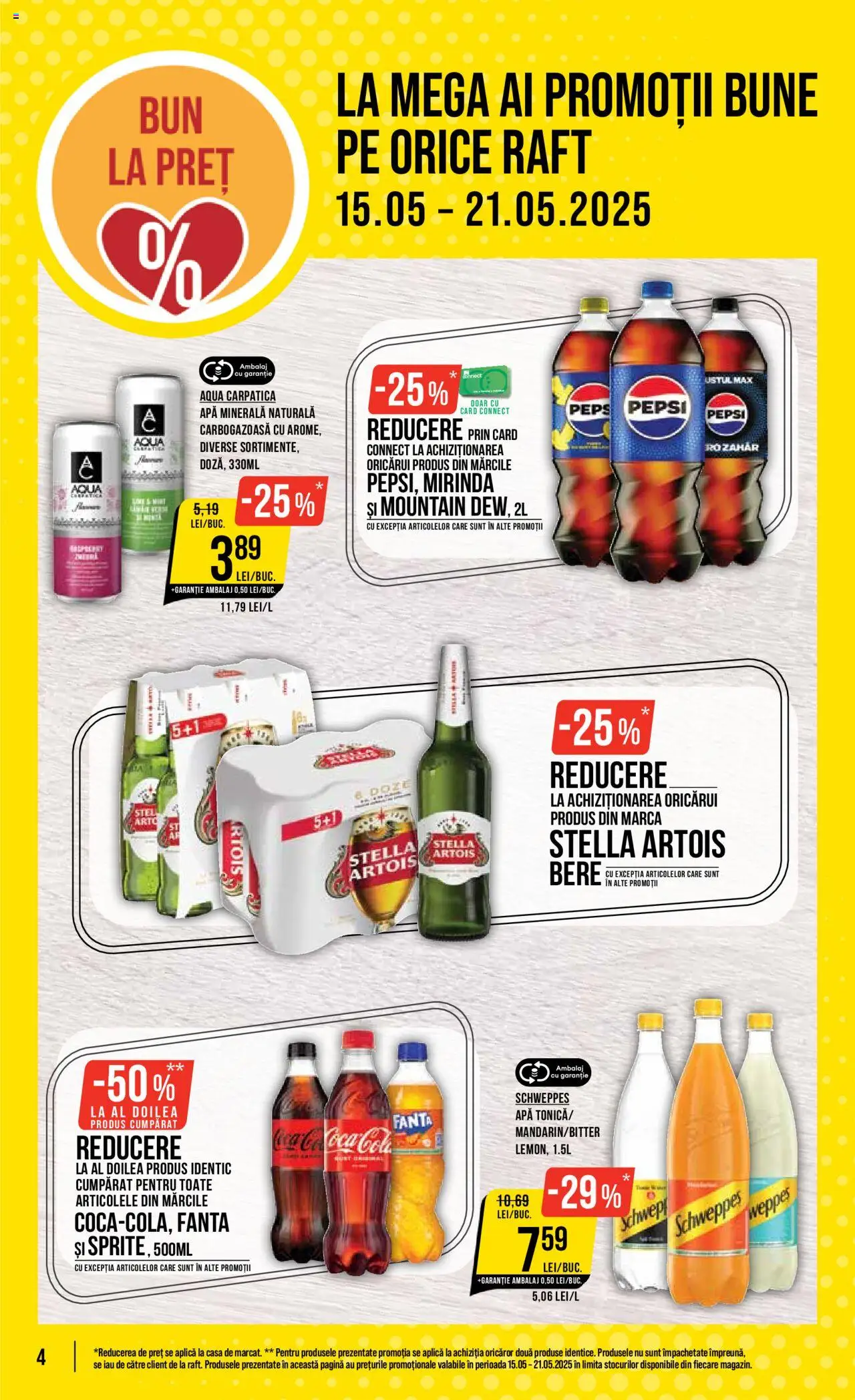 Catalog Mega Image 15 - 21 Mai 2025 | Pagina 4 | Produse: Yazı tahtası kalemi, Raft, Amerikan servis, Zahăr