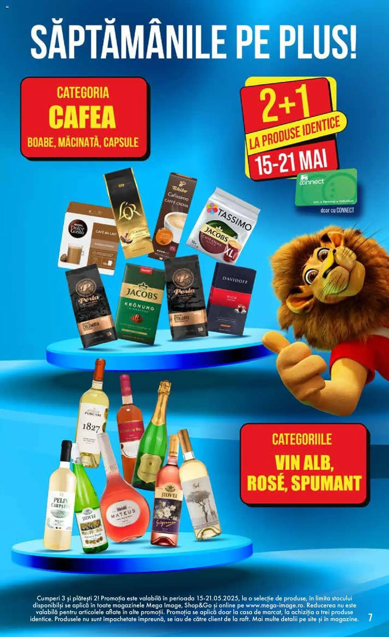 Catalog Mega Image 15 - 21 Mai 2025 | Pagina 7 | Produse: Köpek çiti, Cremă, Cafea, Vin