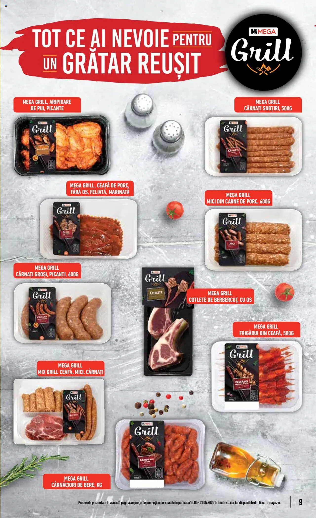 Catalog Mega Image 15 - 21 Mai 2025 | Pagina 9 | Produse: Grill, Grătar, Mici, Cârnați