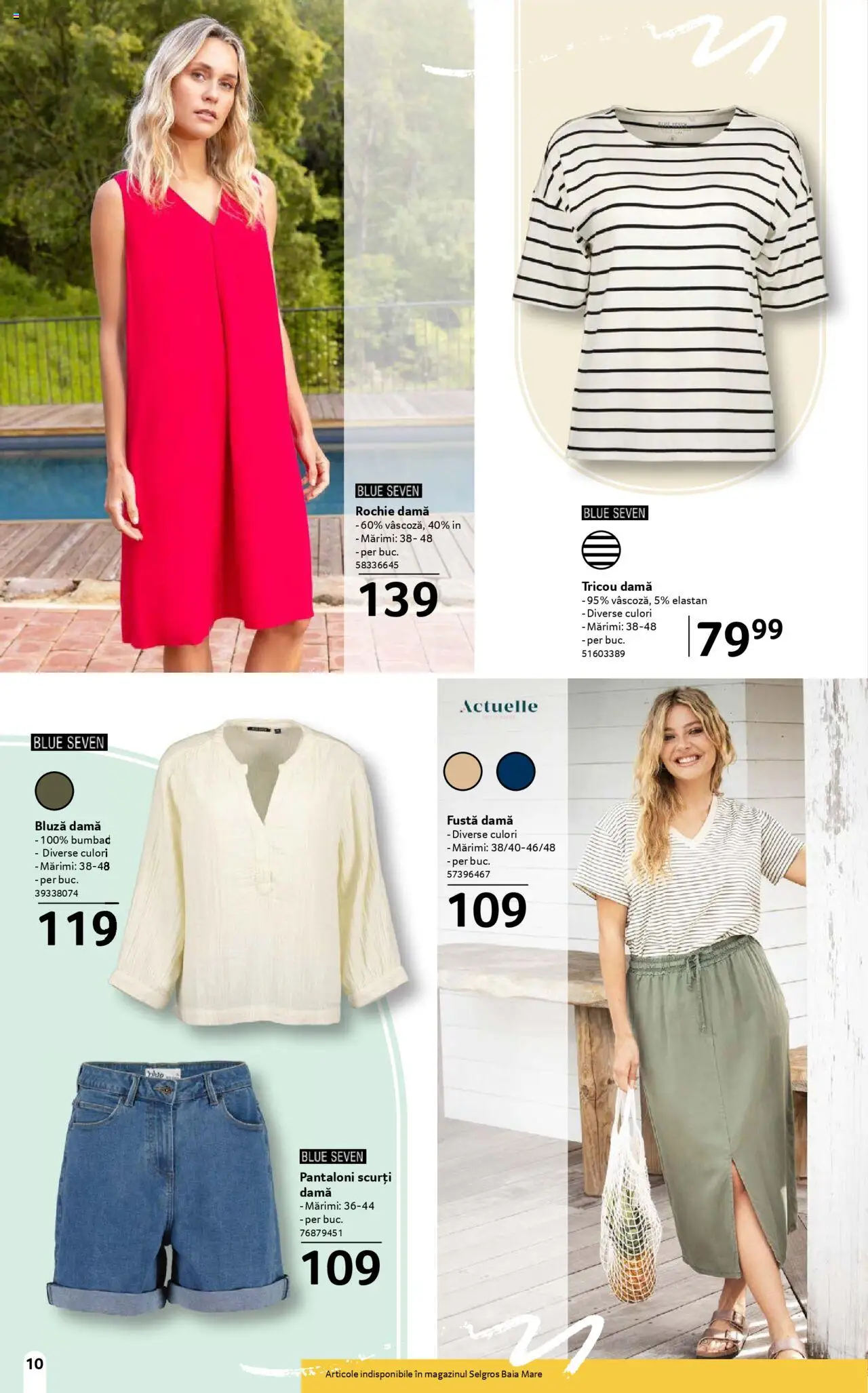 Catalog Selgros 16 Mai - 12 Iunie 2025 | Pagina 10 | Produse: Rochie, Tricou, Pantaloni, Pantaloni scurți