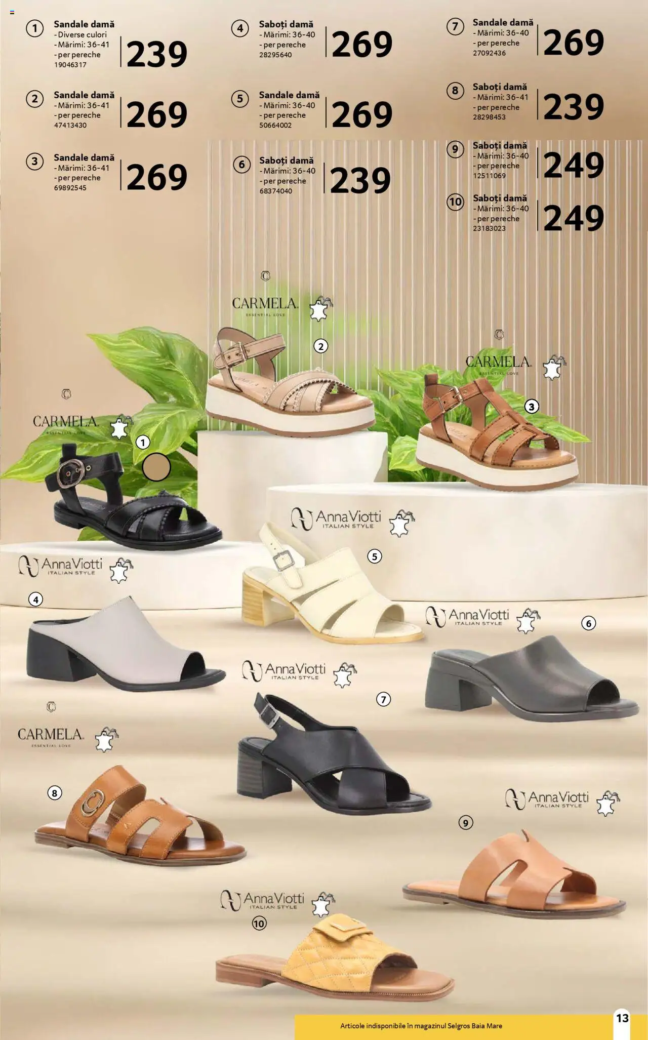 Catalog Selgros 16 Mai - 12 Iunie 2025 | Pagina 13 | Produse: Delgeç, Sandale