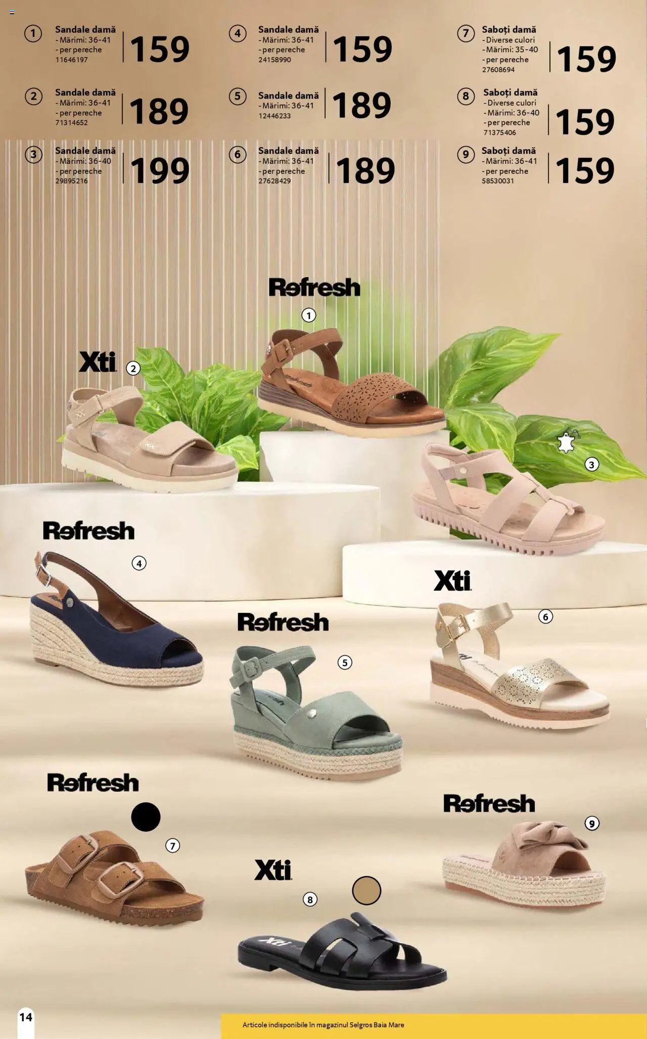 Catalog Selgros 16 Mai - 12 Iunie 2025 | Pagina 14 | Produse: Sandale