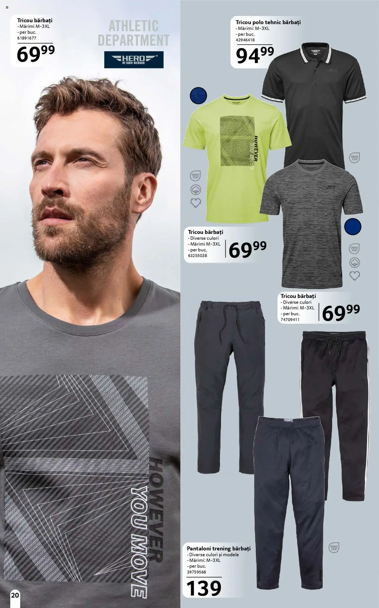 Catalog Selgros 16 Mai - 12 Iunie 2025 | Pagina 20 | Produse: Trening, Deri ve Tüy Bakımı, Tricou, Pantaloni