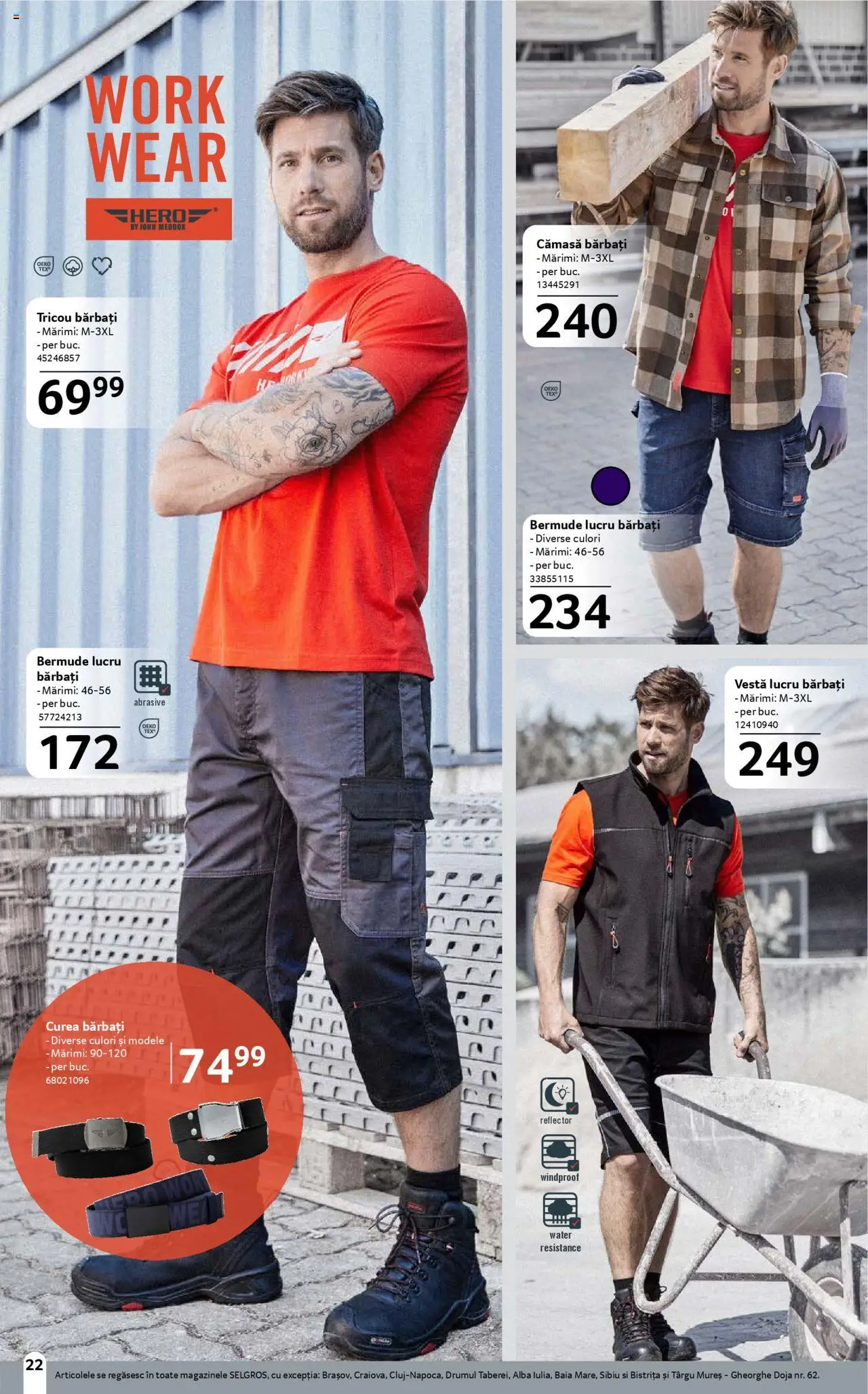 Catalog Selgros 16 Mai - 12 Iunie 2025 | Pagina 22 | Produse: Curea, Tricou, Vestă
