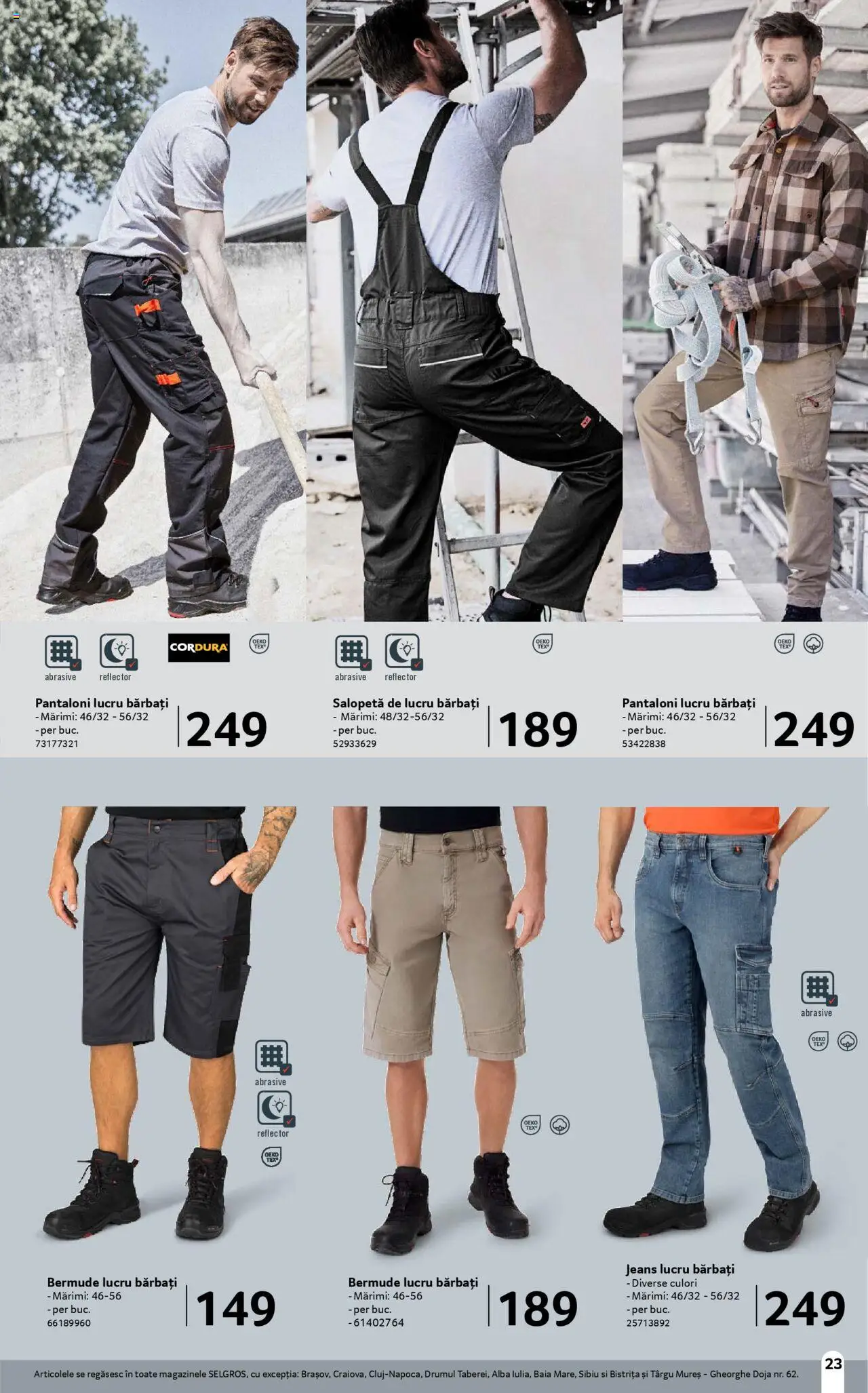 Catalog Selgros 16 Mai - 12 Iunie 2025 | Pagina 23 | Produse: Pantaloni, Salopetă