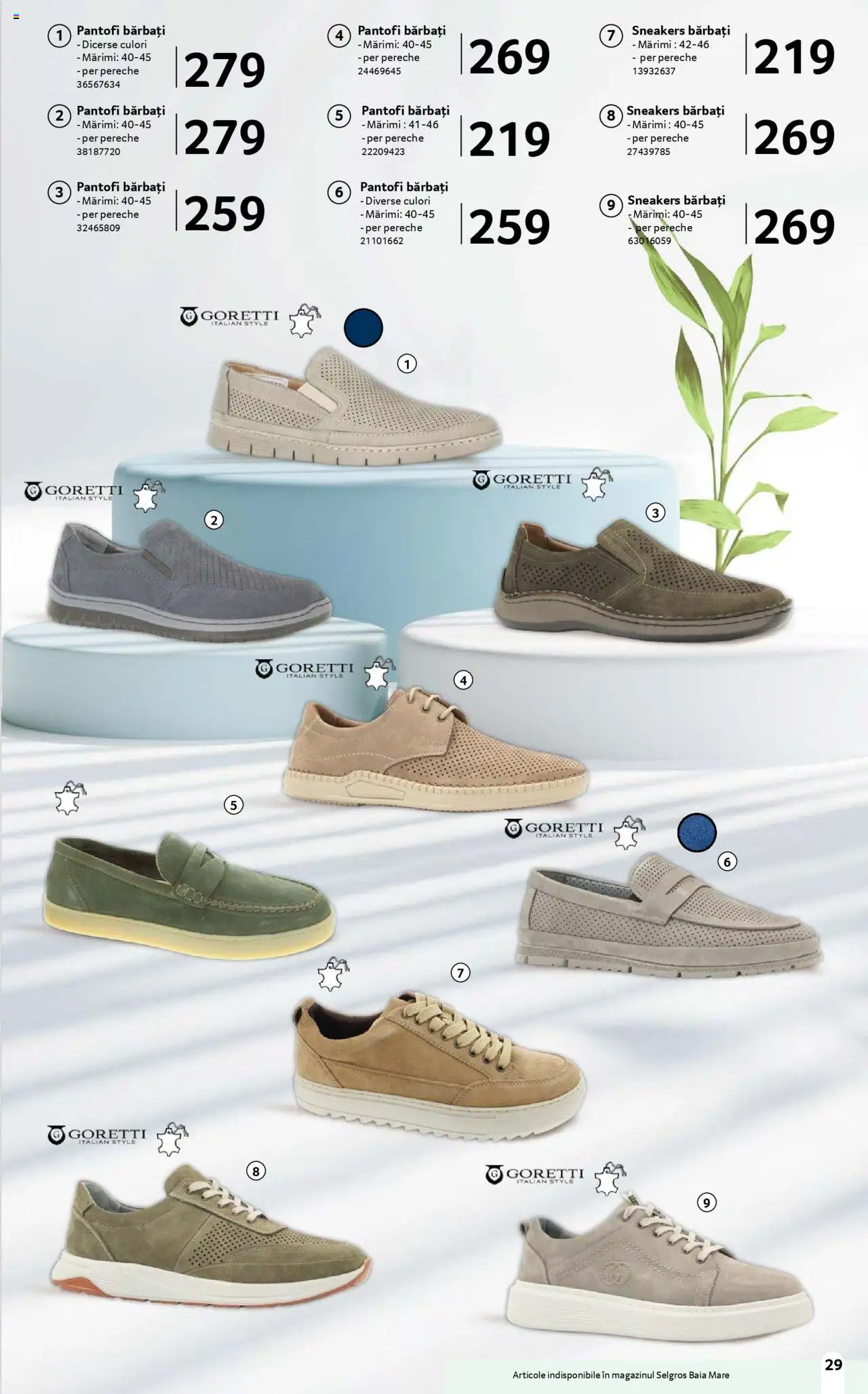 Catalog Selgros 16 Mai - 12 Iunie 2025 | Pagina 29 | Produse: Delgeç, Pantofi