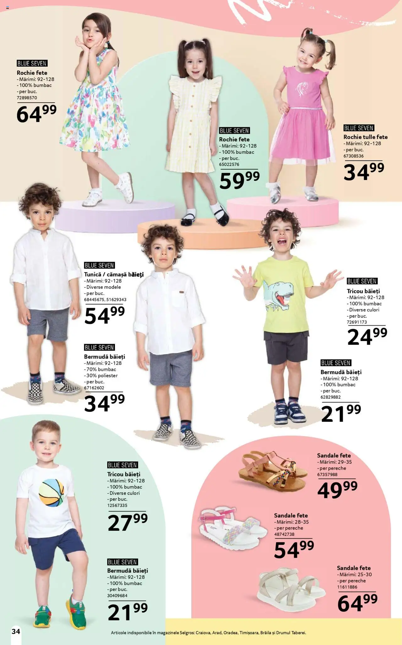 Catalog Selgros 16 Mai - 12 Iunie 2025 | Pagina 34 | Produse: Rochie, Tricou, Sandale