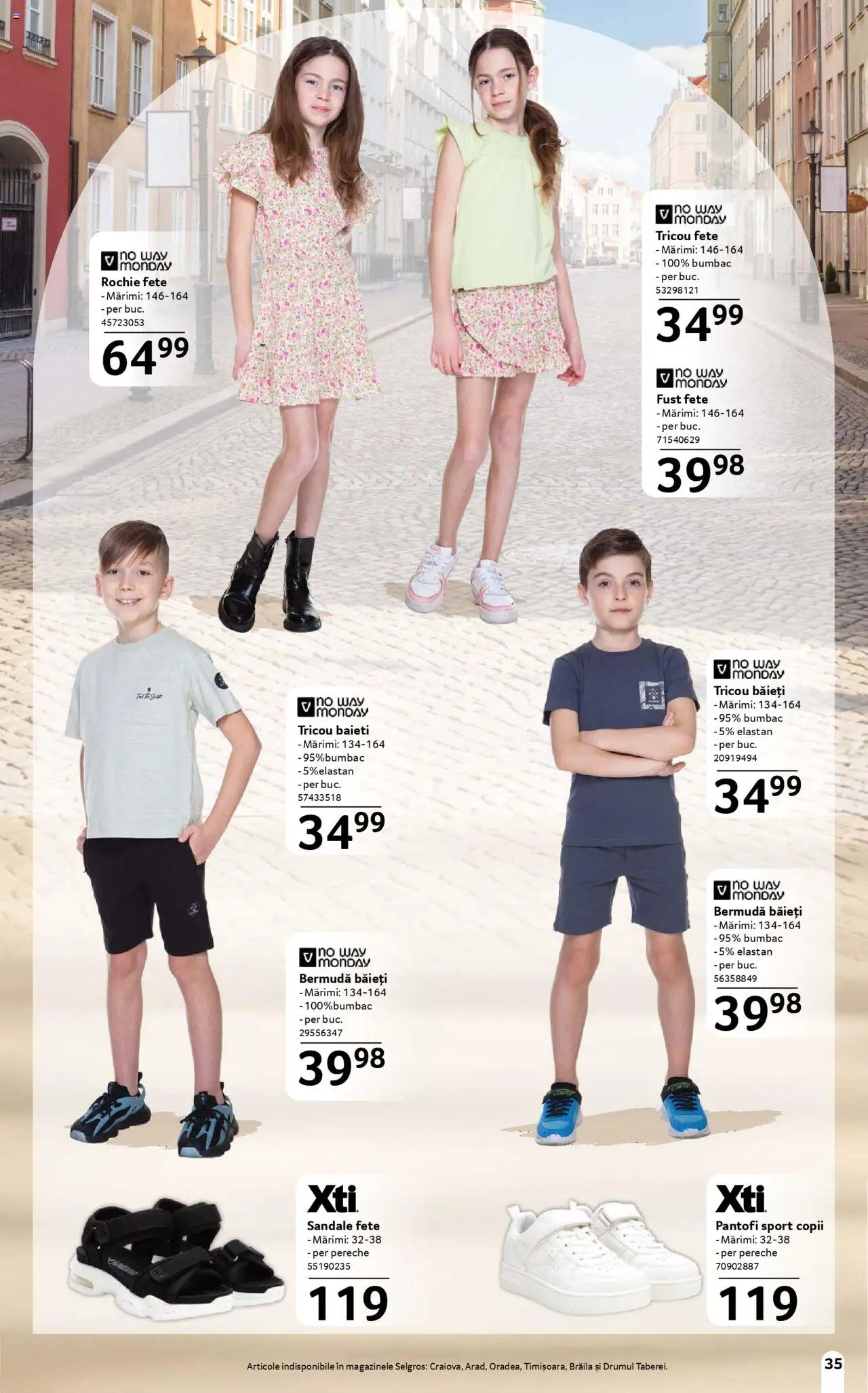 Catalog Selgros 16 Mai - 12 Iunie 2025 | Pagina 35 | Produse: Rochie, Pantofi, Tricou, Sandale