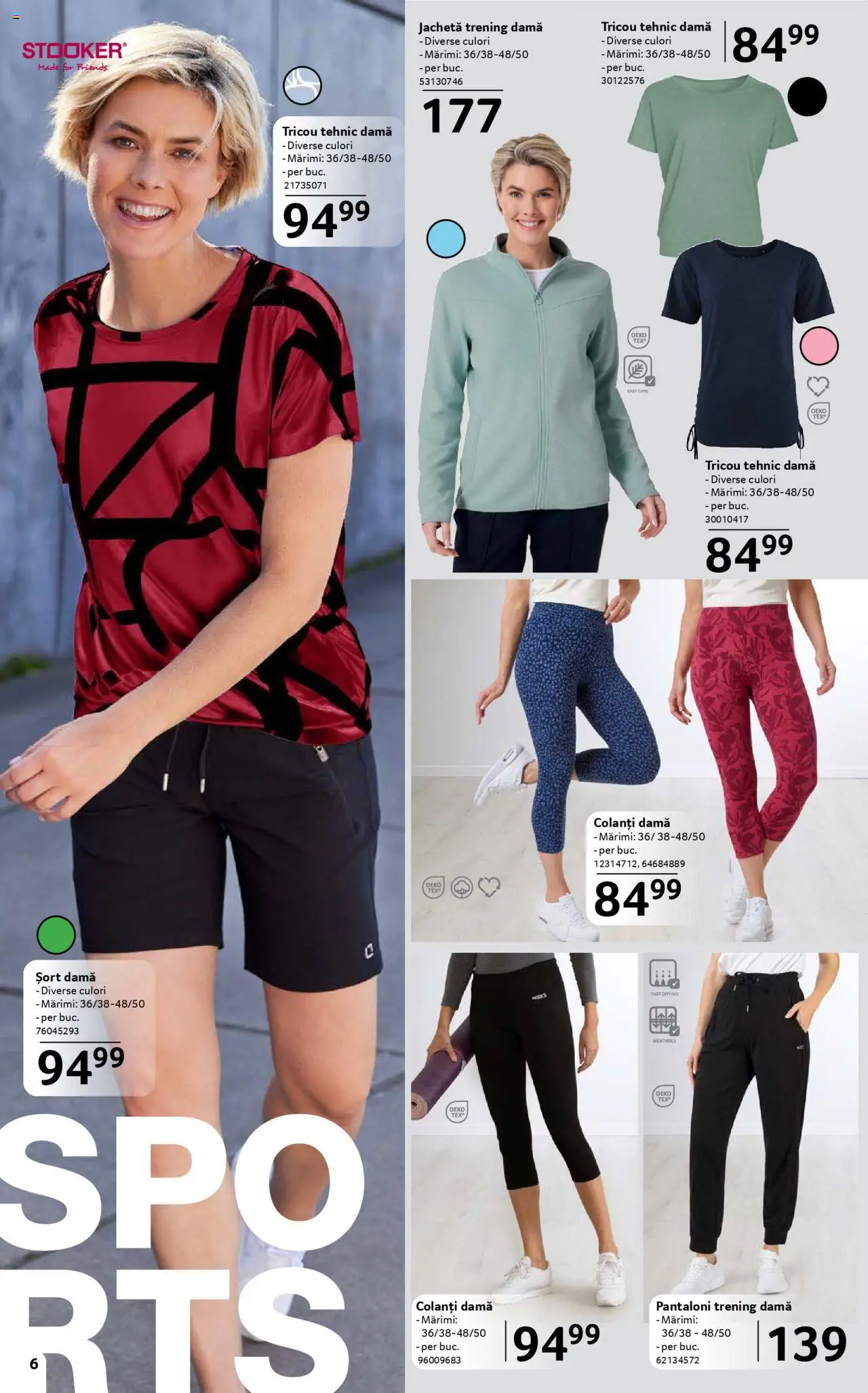 Catalog Selgros 16 Mai - 12 Iunie 2025 | Pagina 6 | Produse: Jachetă, Tricou, Pantaloni, Colanți