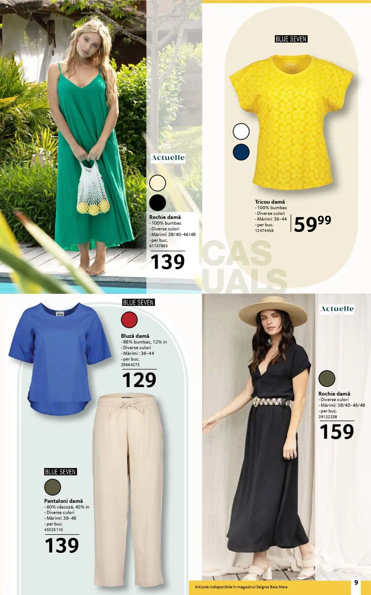 Catalog Selgros 16 Mai - 12 Iunie 2025 | Pagina 9 | Produse: Rochie, Tricou, Bluză, Pantaloni