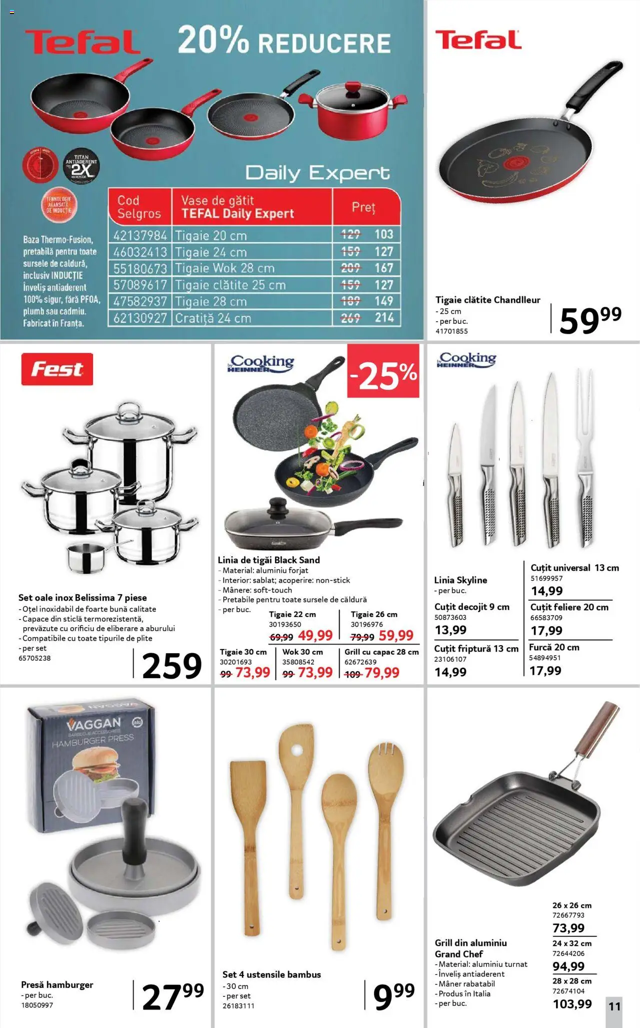 Catalog Selgros 16 - 29 Mai 2025 | Pagina 11 | Produse: Cratiță, Grill, Cuțit, Clătite