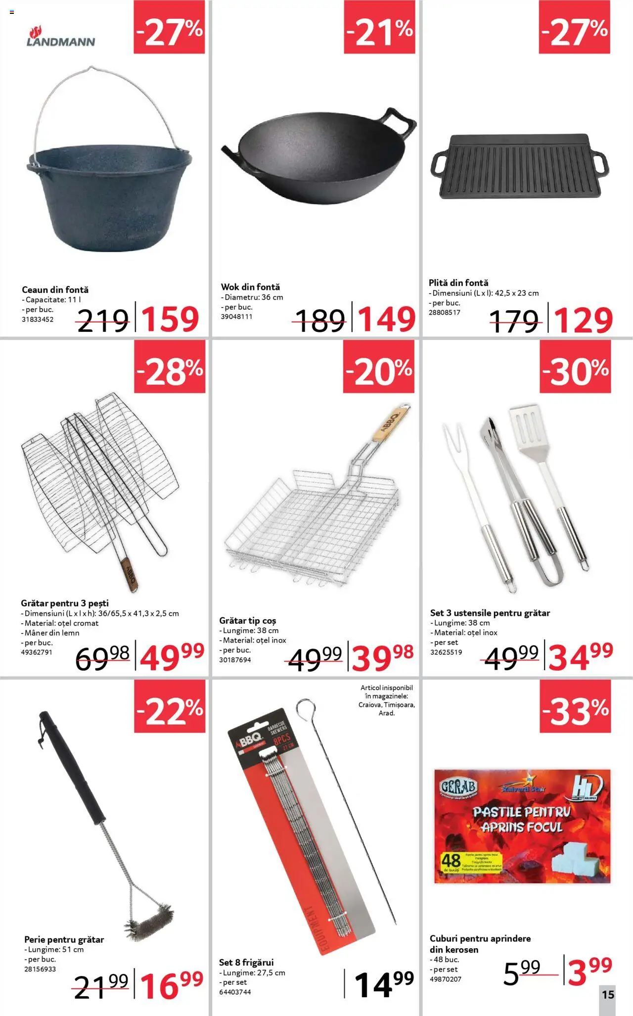 Catalog Selgros 16 - 29 Mai 2025 | Pagina 15 | Produse: Plită, Grătar, Coș, Mâner