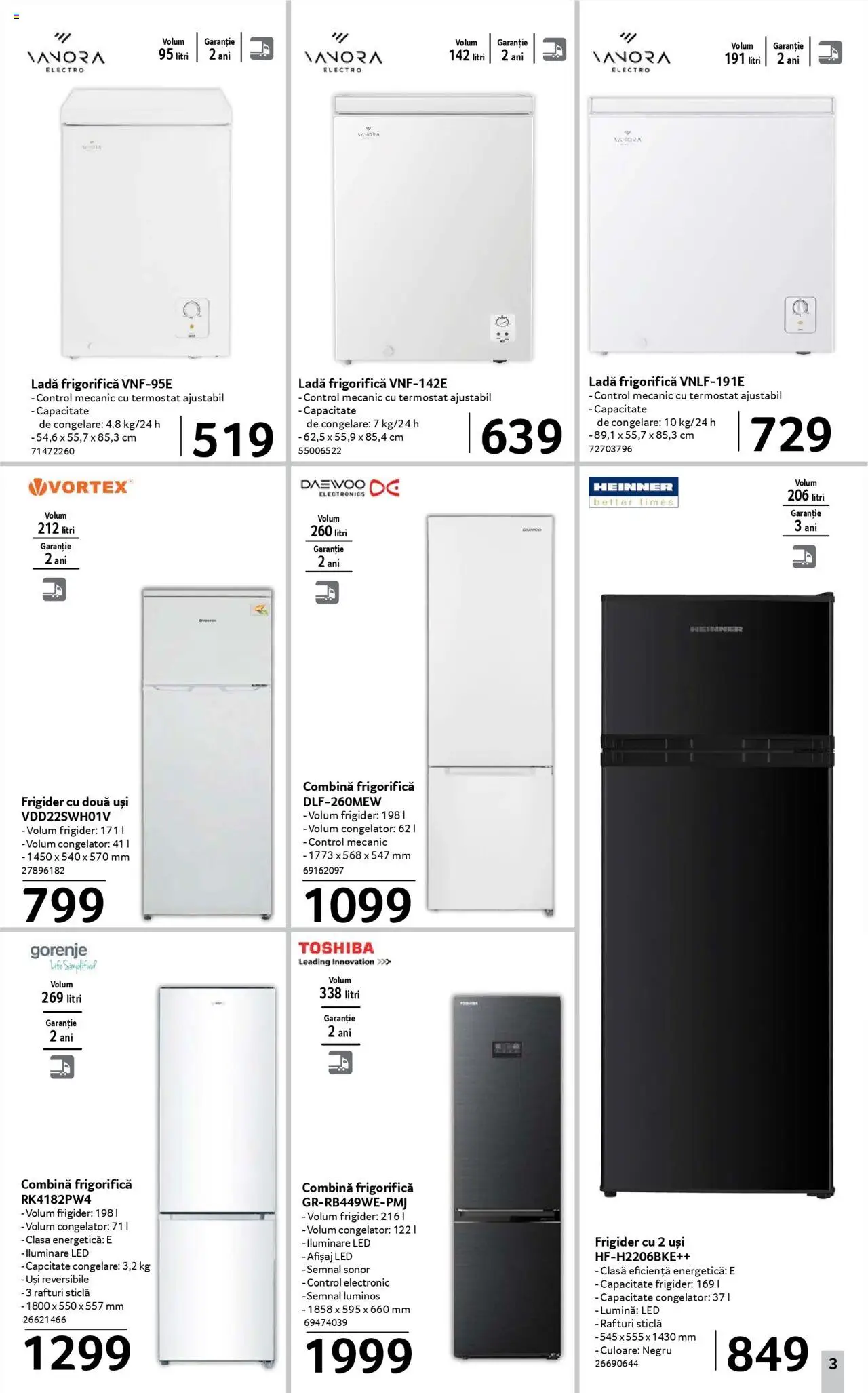 Catalog Selgros 16 - 29 Mai 2025 | Pagina 3 | Produse: Tavuk suyu, Congelator, Babak, Combină frigorifică
