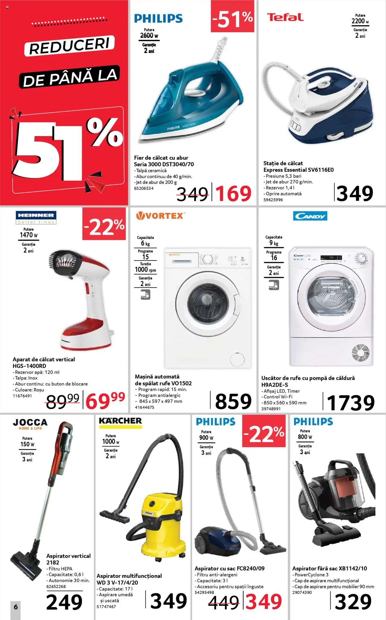 Catalog Selgros 16 - 29 Mai 2025 | Pagina 6 | Produse: Enginar, Uscător, Aspirator, Apă