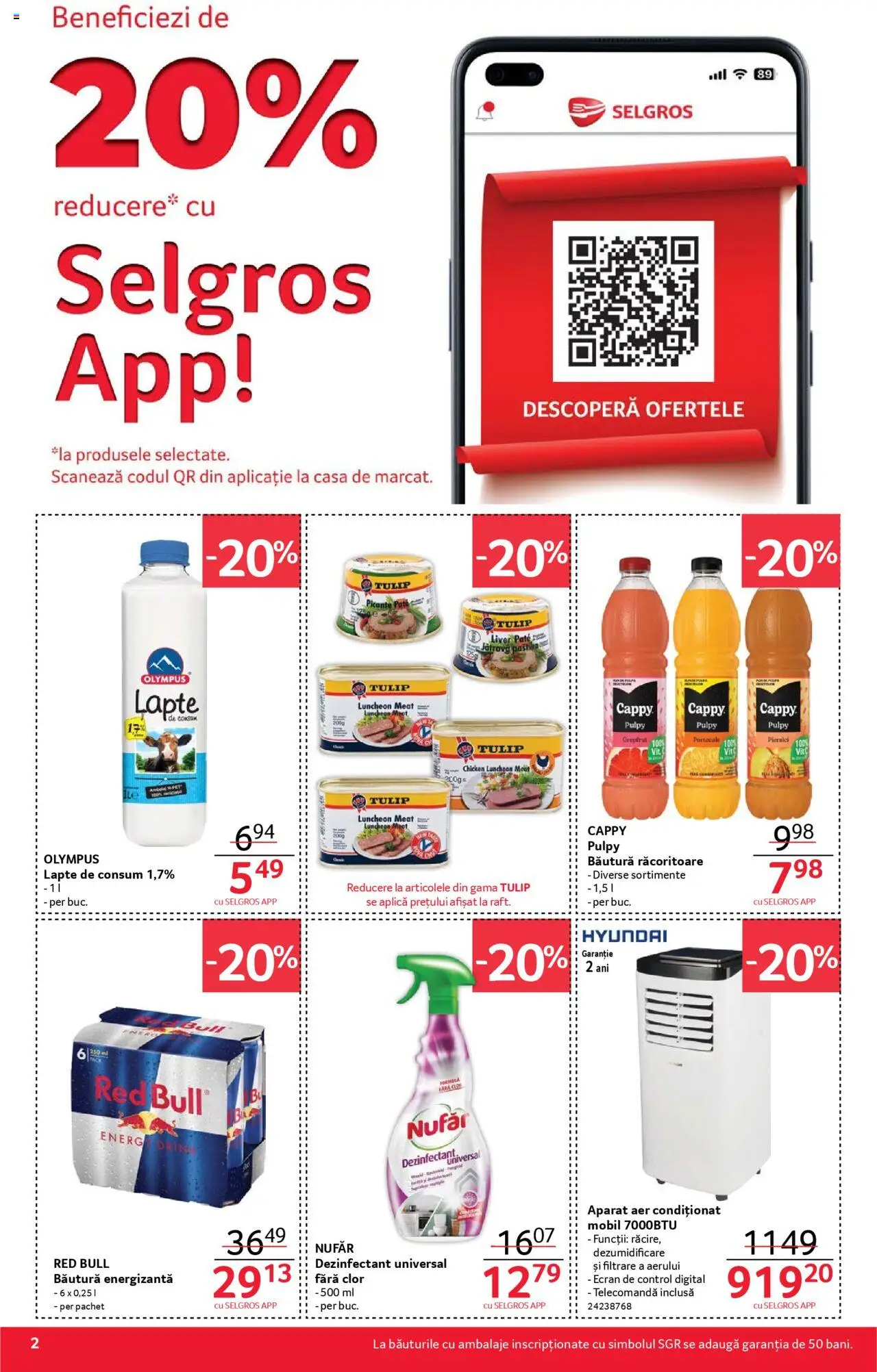 Catalog Selgros 16 - 29 Mai 2025 | Pagina 2 | Produse: Aer Condiționat, Köpek Sabunu, Pate, Lapte
