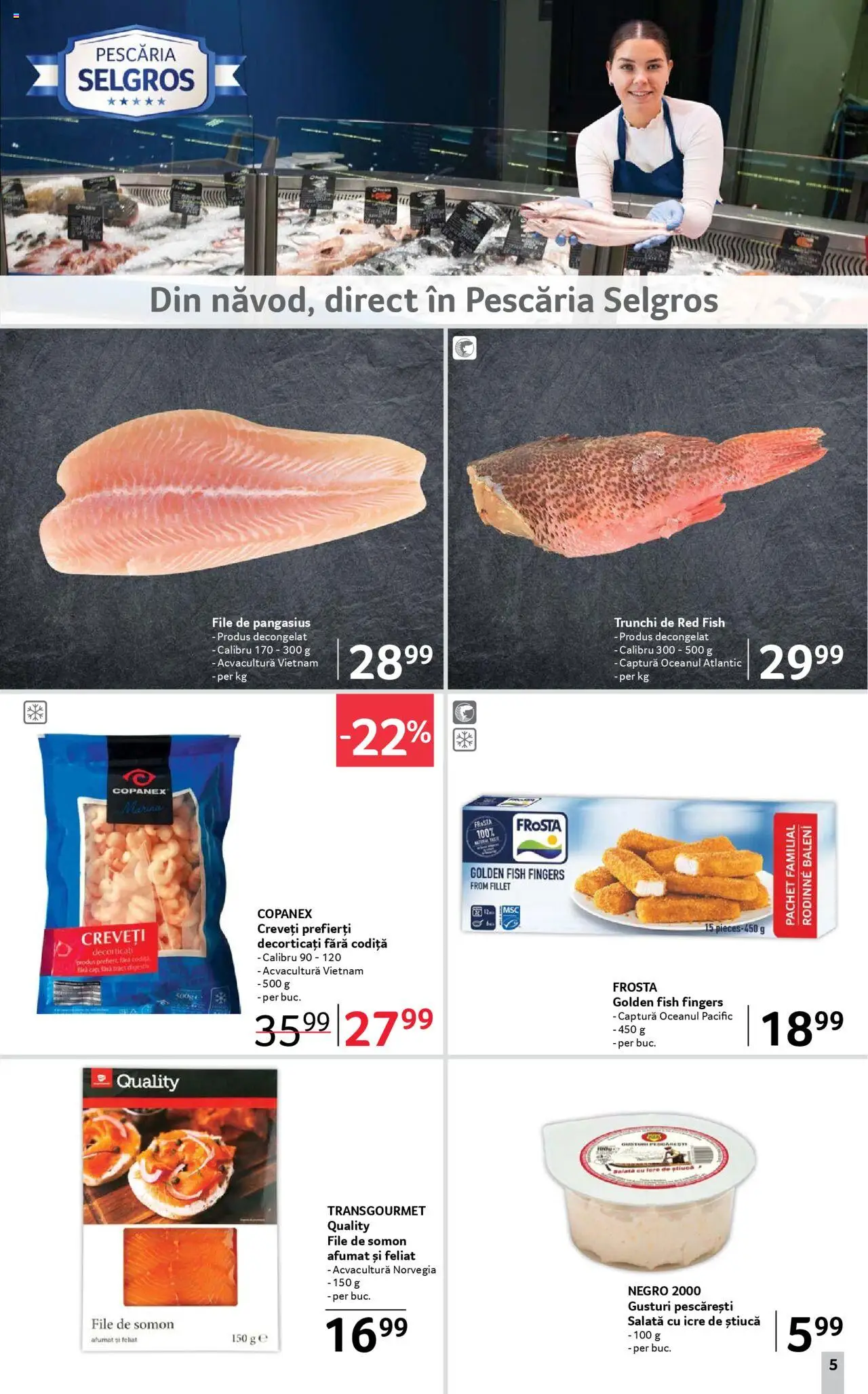 Catalog Selgros 16 - 29 Mai 2025 | Pagina 5 | Produse: Esmer şeker, Salată cu icre, Salată