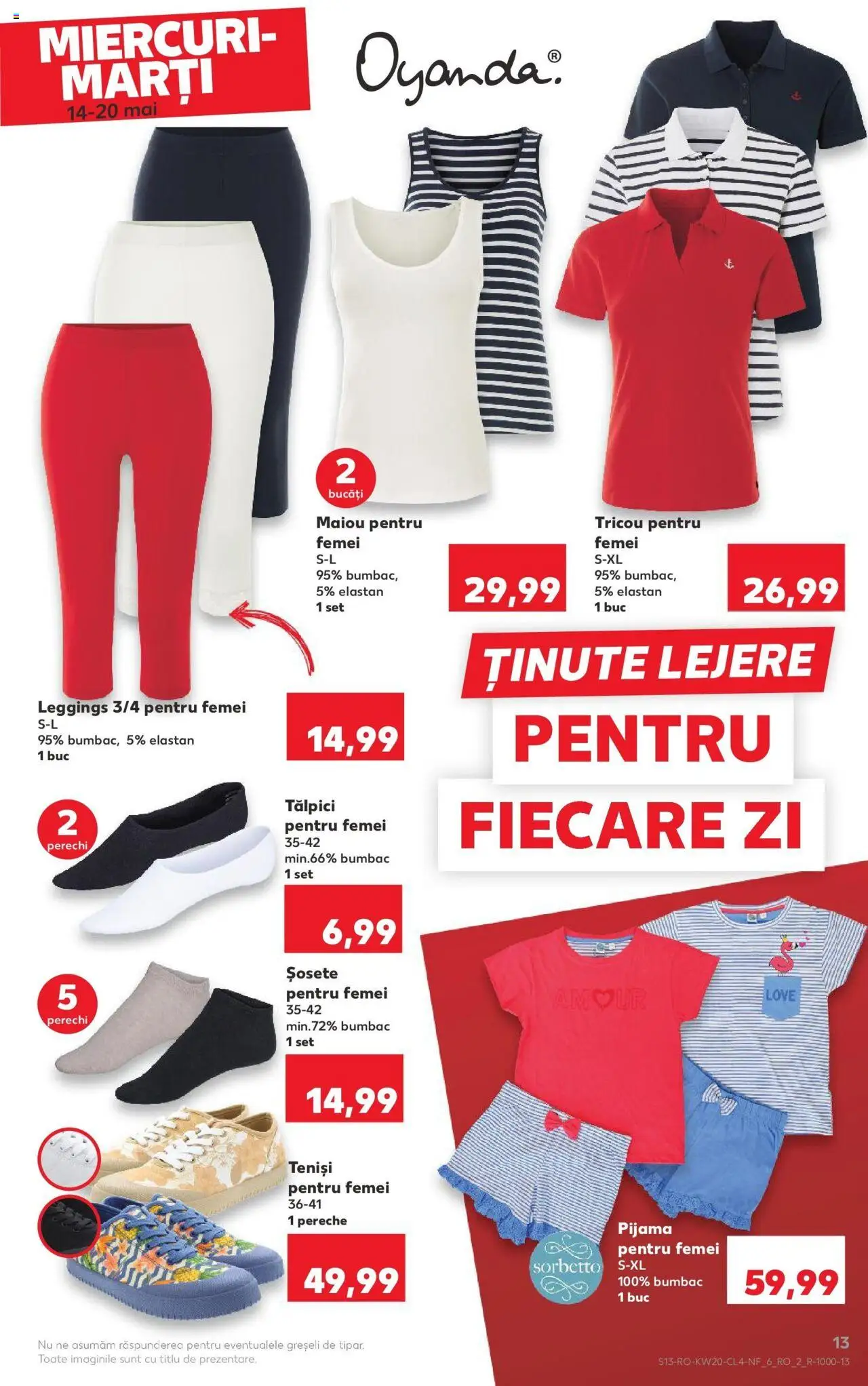 Catalog Kaufland 14 - 20 Mai 2025 | Pagina 13 | Produse: Tălpici, Teniși, Tricou, Șosete