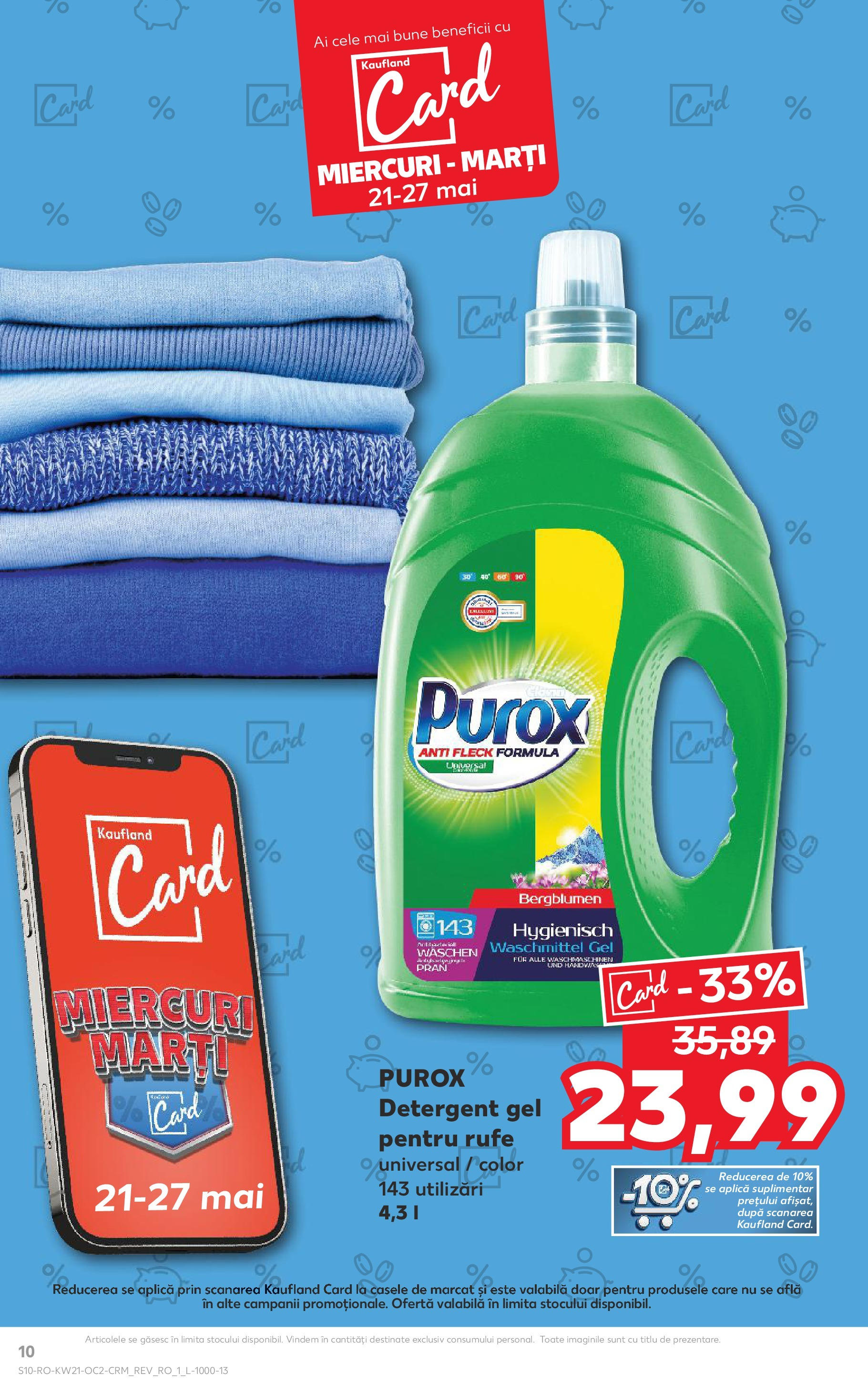 Catalog Kaufland 21 - 27 Mai 2025 | Pagina 10 | Produse: Detergent