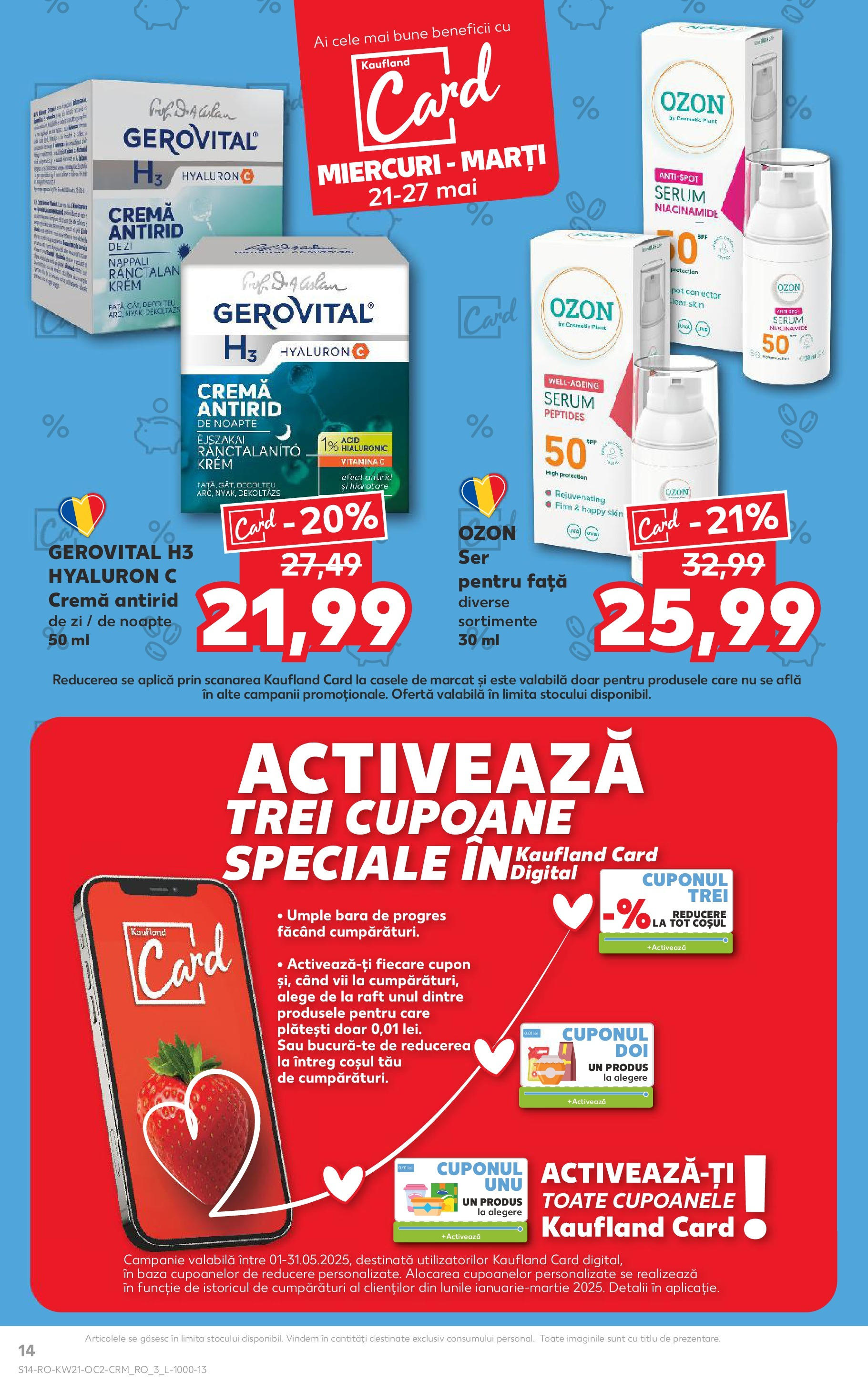 Catalog Kaufland 21 - 27 Mai 2025 | Pagina 14 | Produse: Serum, Raft, Cremă