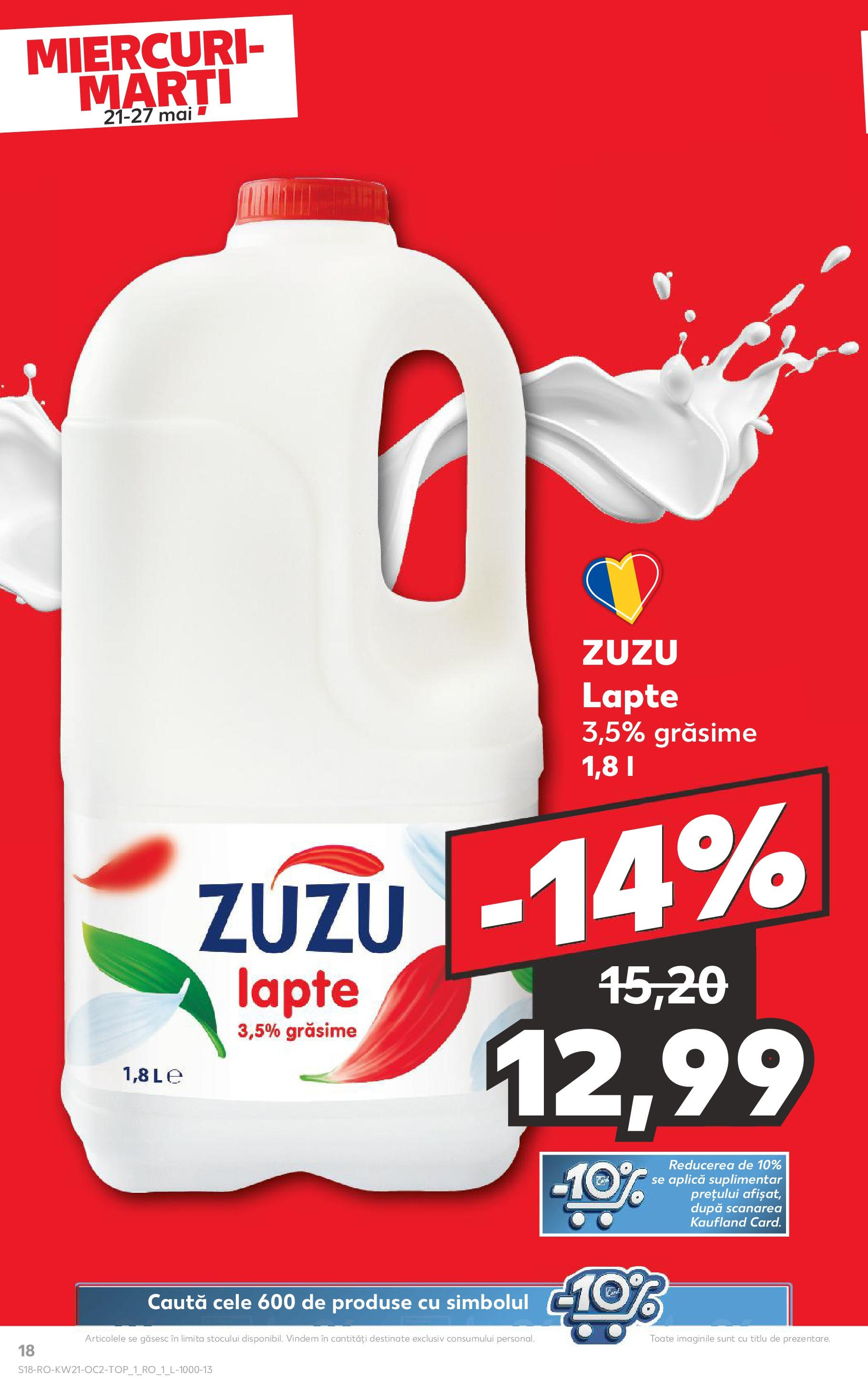 Catalog Kaufland 21 - 27 Mai 2025 | Pagina 18 | Produse: Lapte