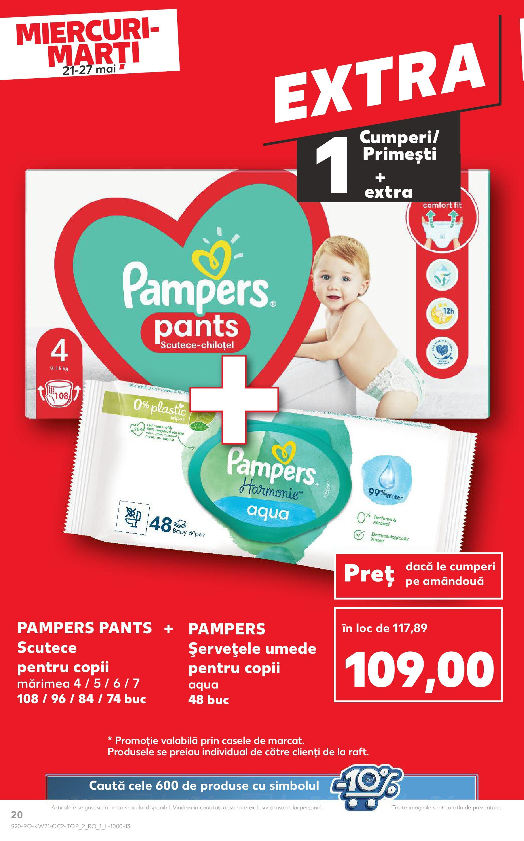 Catalog Kaufland 21 - 27 Mai 2025 | Pagina 20 | Produse: Șervețele umede, Scutece