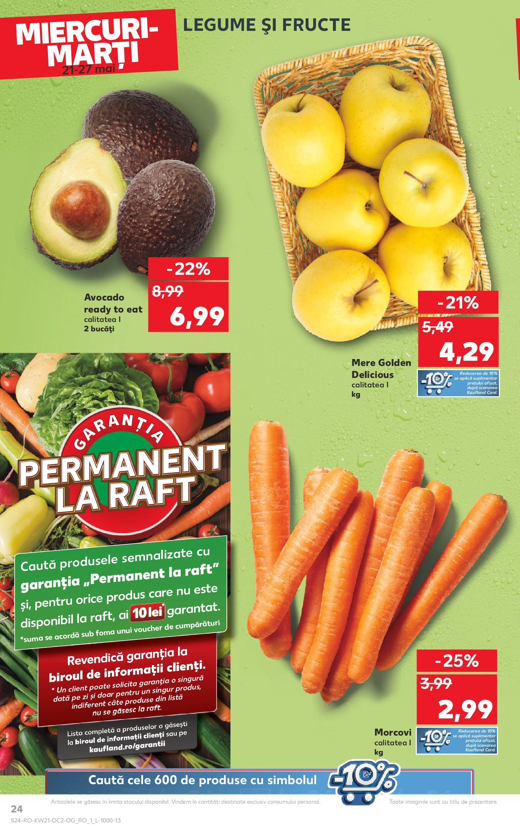 Catalog Kaufland 21 - 27 Mai 2025 | Pagina 24 | Produse: Raft, Morcovi, Avocado, Legume