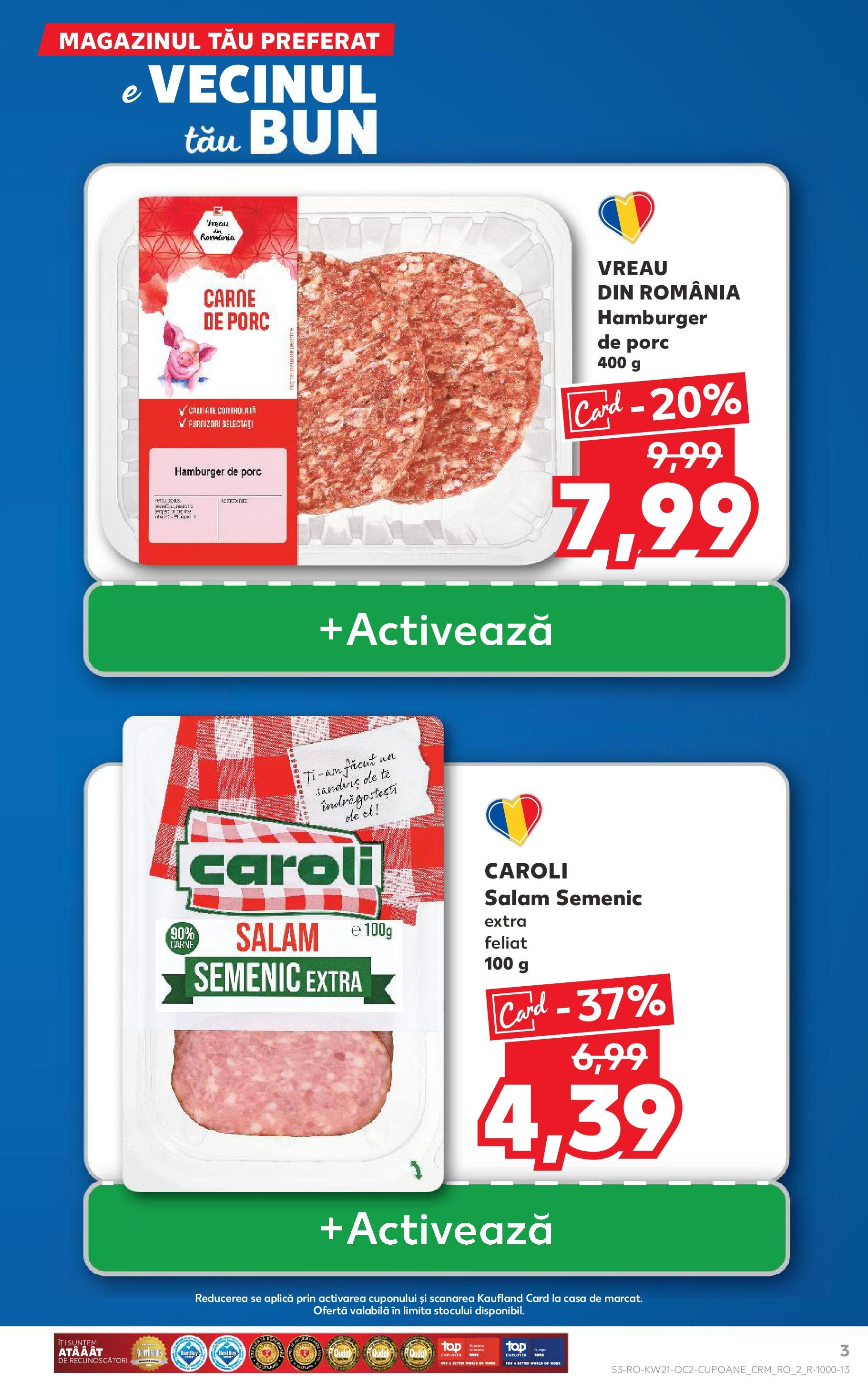 Catalog Kaufland 21 - 27 Mai 2025 | Pagina 3 | Produse: Bahçe aydınlatması, Salam