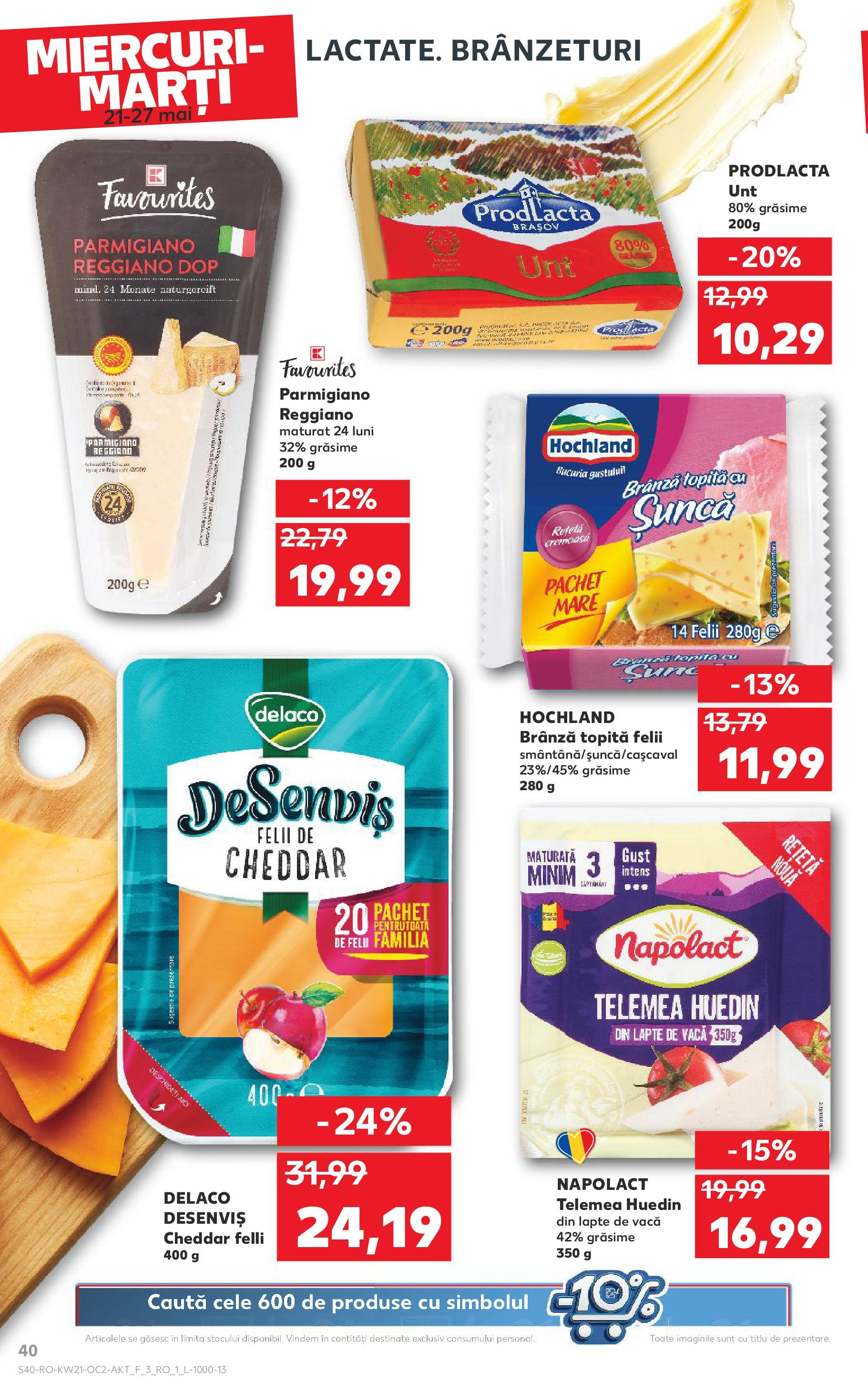 Catalog Kaufland 21 - 27 Mai 2025 | Pagina 40 | Produse: Light Kedi Konservesi, Lapte, Brânză, Șuncă