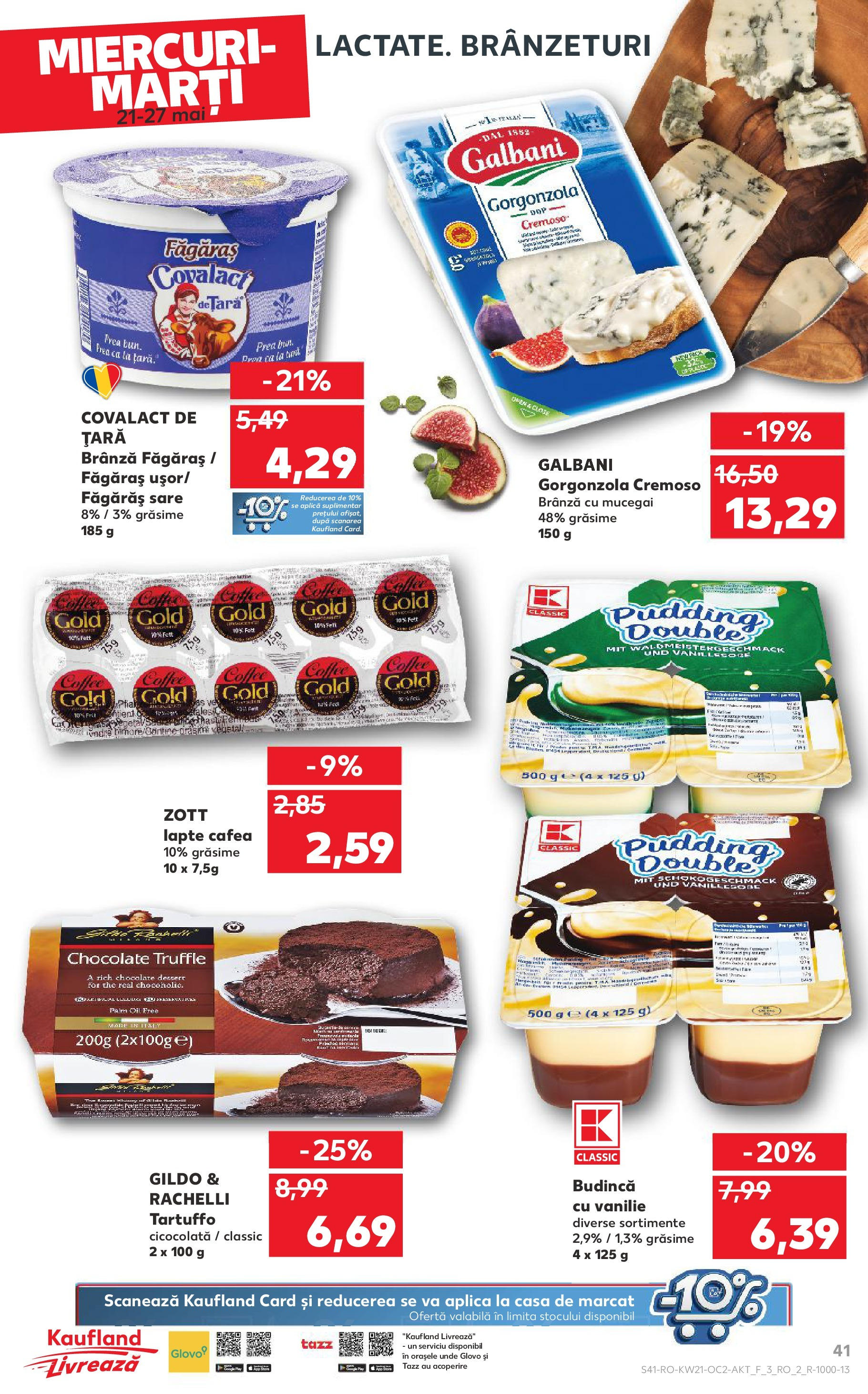 Catalog Kaufland 21 - 27 Mai 2025 | Pagina 41 | Produse: Brânză, Brânză cu mucegai, Gorgonzola, Sare