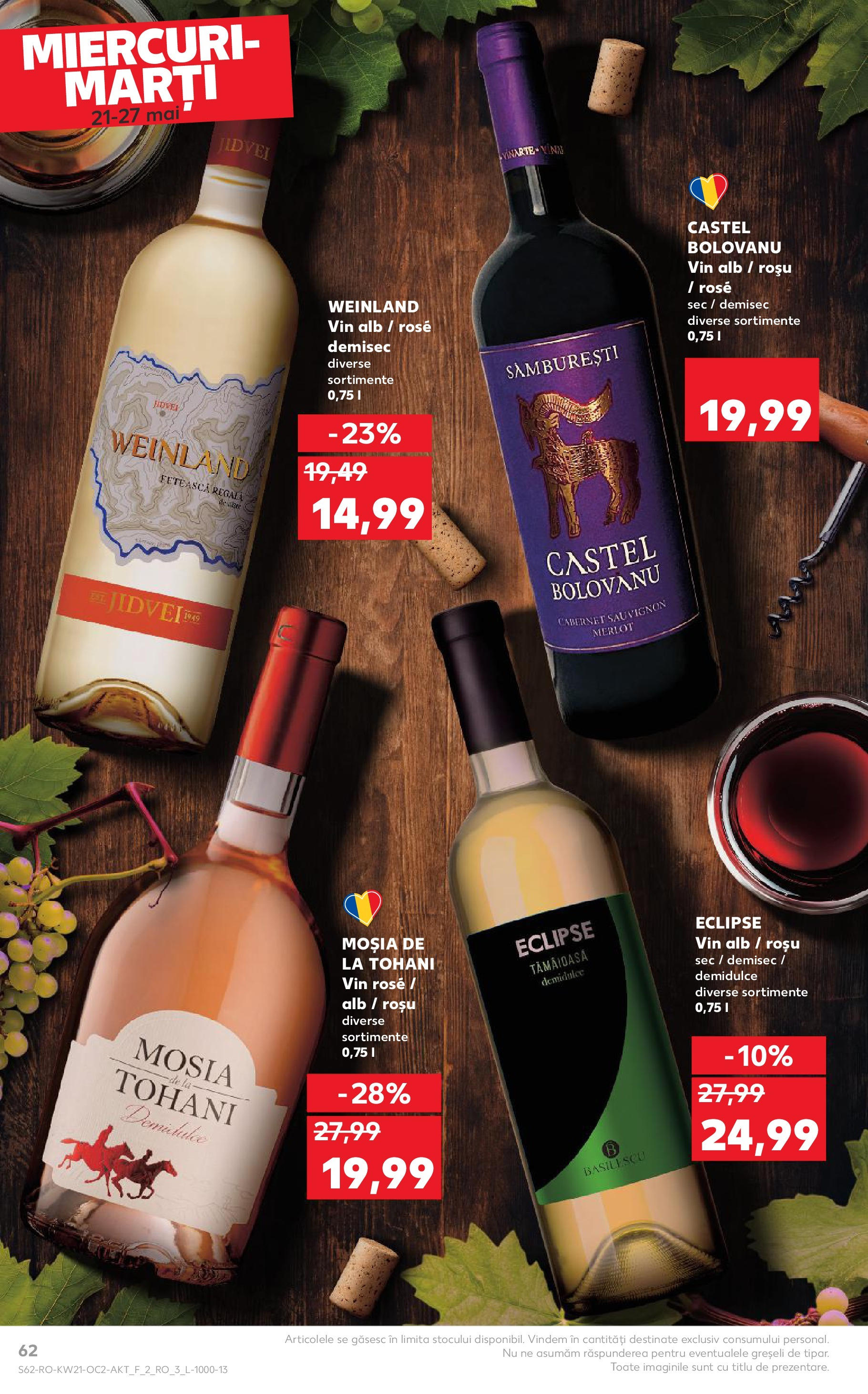 Catalog Kaufland 21 - 27 Mai 2025 | Pagina 62 | Produse: Vin