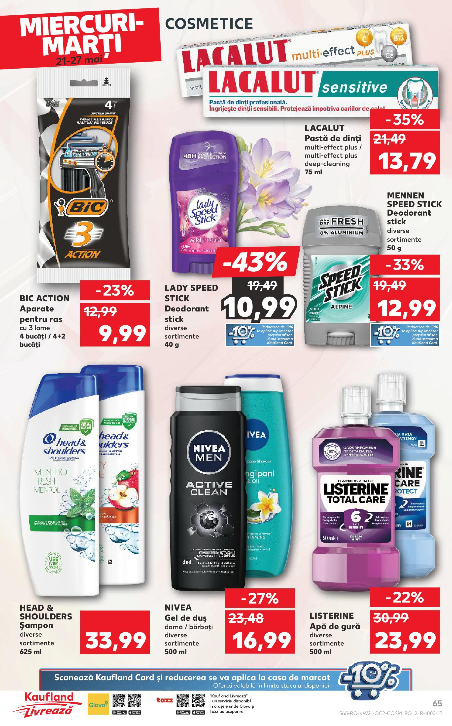 Catalog Kaufland 21 - 27 Mai 2025 | Pagina 65 | Produse: Pomelo, Duș, Pastă de dinți, Apă
