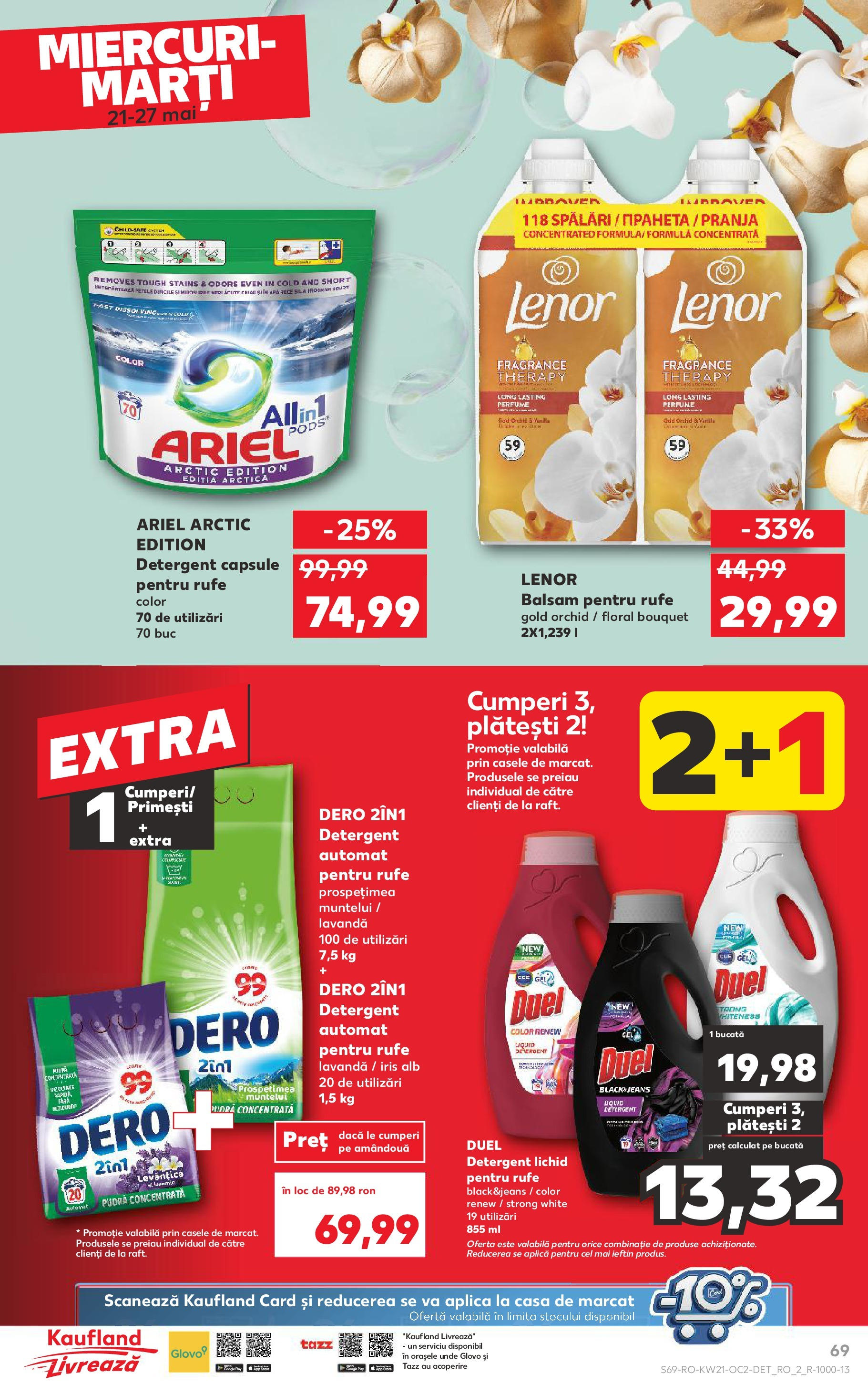 Catalog Kaufland 21 - 27 Mai 2025 | Pagina 69 | Produse: Kedi Ödül Oyuncakları, Pudră, Yorgan, Detergent