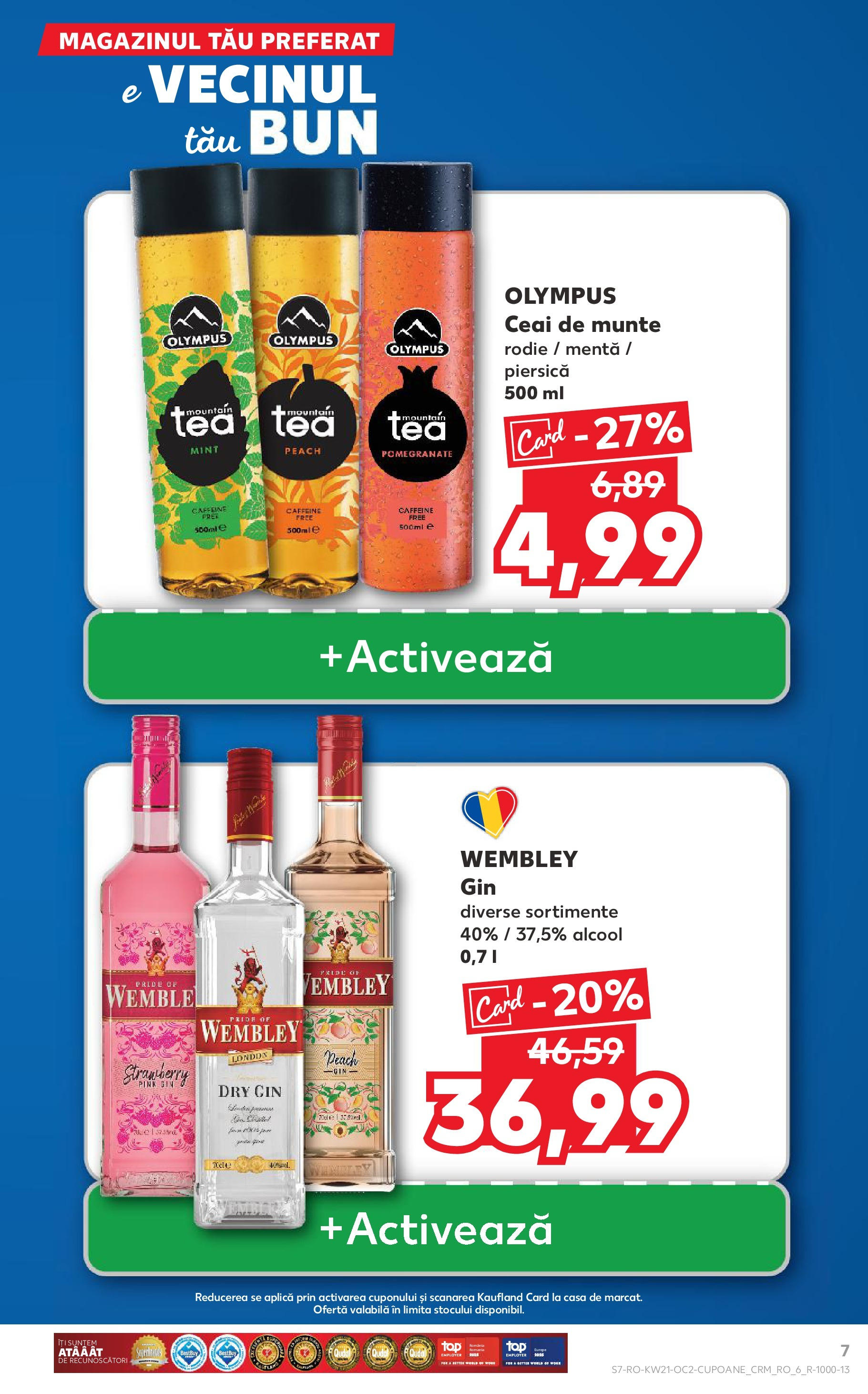 Catalog Kaufland 21 - 27 Mai 2025 | Pagina 7 | Produse: Piersică, Ceai, Gin