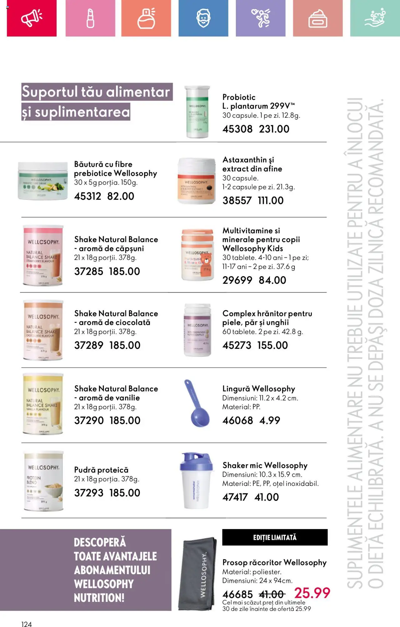 Catalog Oriflame 15 Iunie - 5 Iulie 2025 | Pagina 124 | Produse: Afine, Ciocolată, Căpșuni, Shake