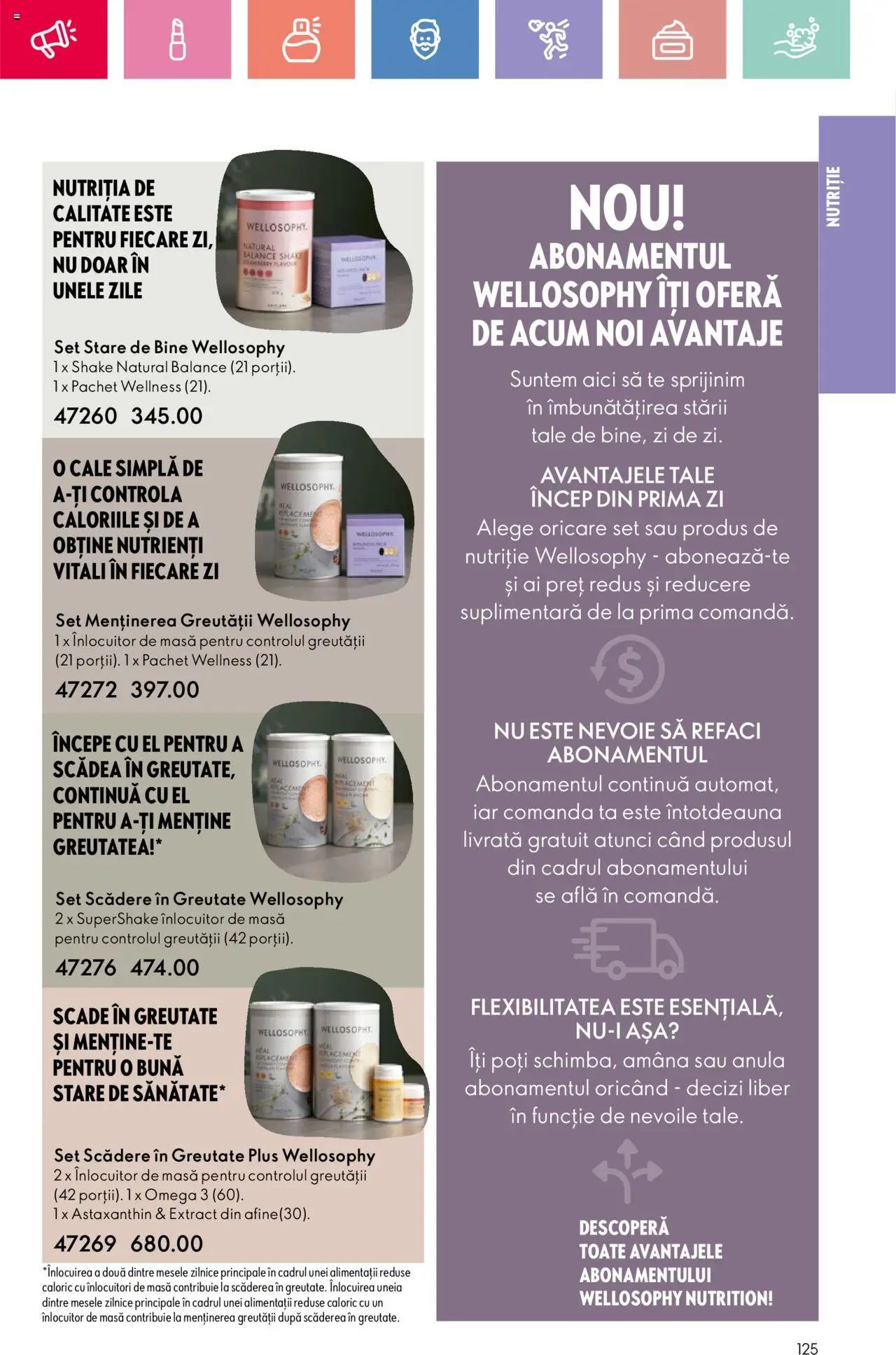 Catalog Oriflame 15 Iunie - 5 Iulie 2025 | Pagina 125 | Produse: Masă, Chaussures de ski, Shake