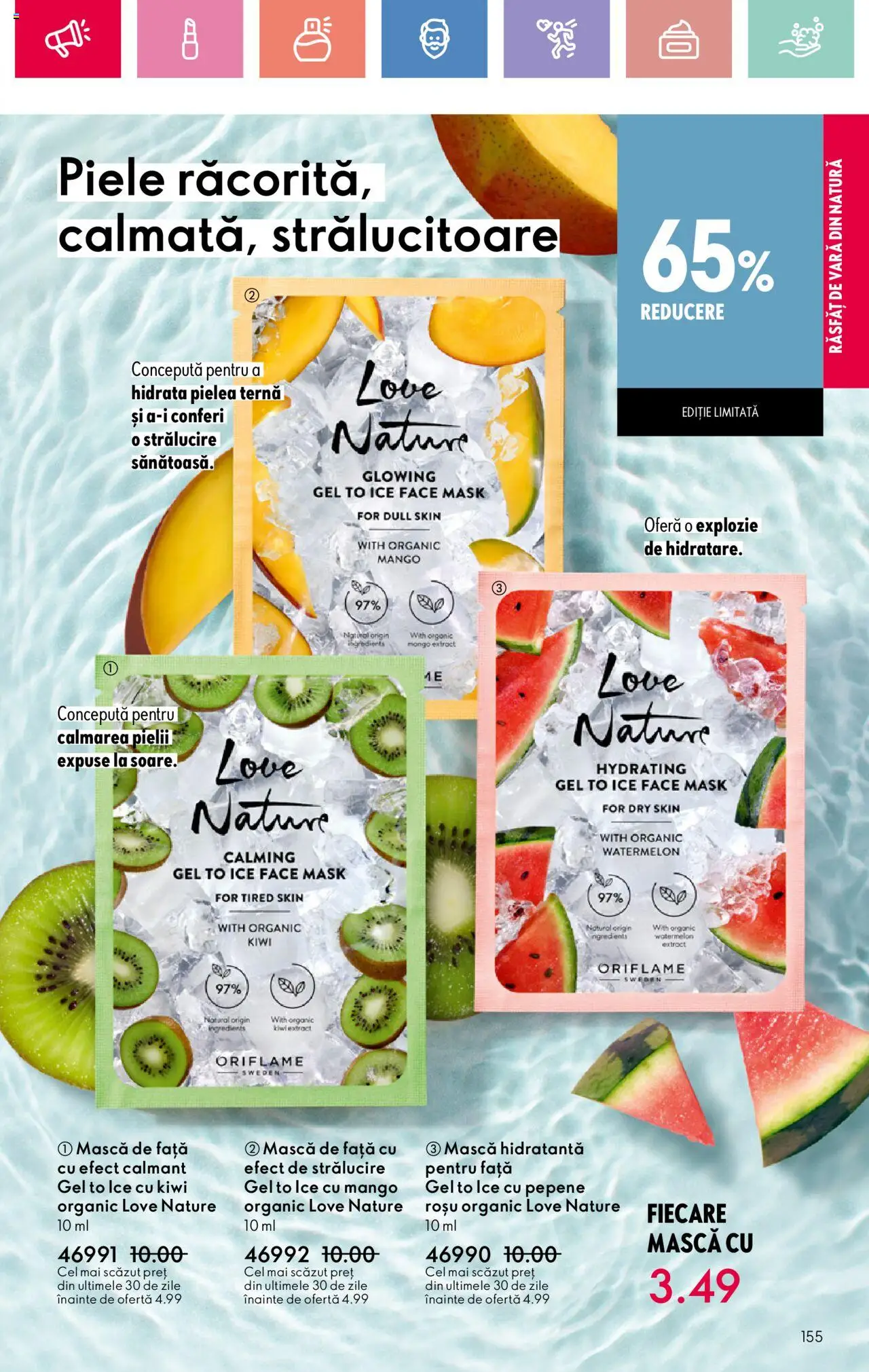 Catalog Oriflame 15 Iunie - 5 Iulie 2025 | Pagina 155 | Produse: Kiwi, Mango