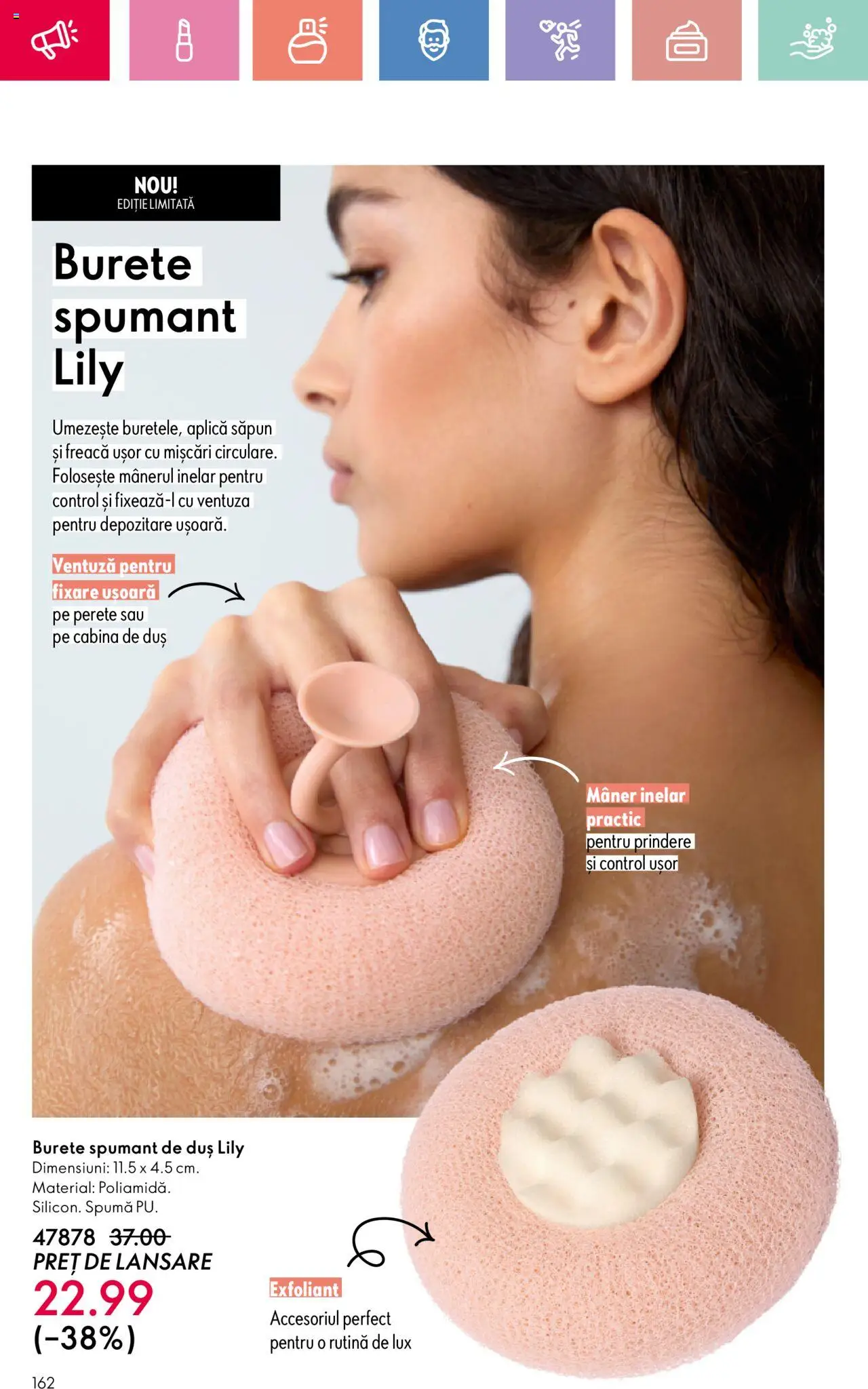 Catalog Oriflame 15 Iunie - 5 Iulie 2025 | Pagina 162 | Produse: Exfoliant, Mâner, Burete, Săpun