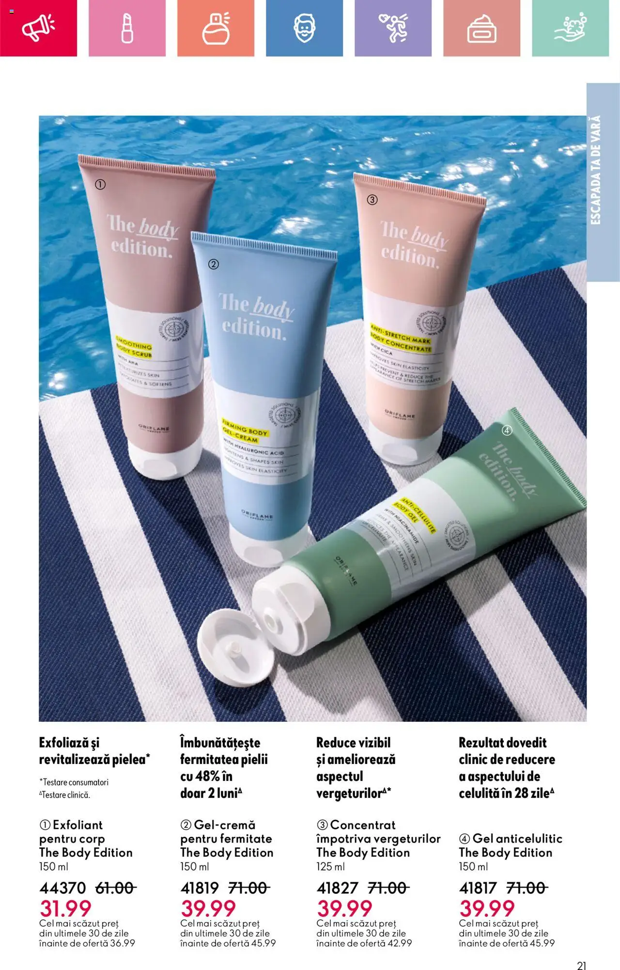 Catalog Oriflame 15 Iunie - 5 Iulie 2025 | Pagina 21 | Produse: Exfoliant, Scrub, Body