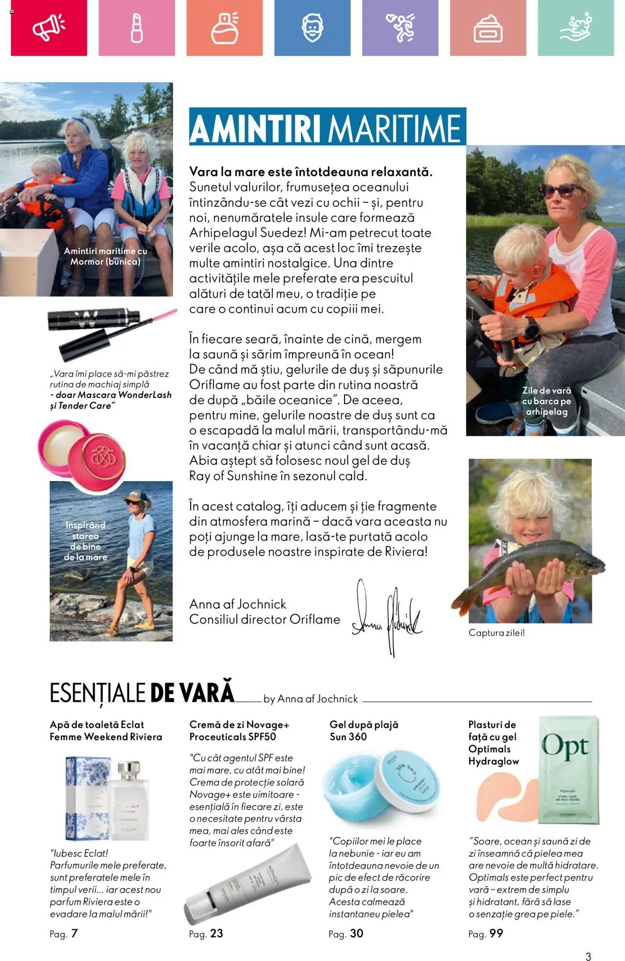 Catalog Oriflame 15 Iunie - 5 Iulie 2025 | Pagina 3 | Produse: Plasturi, Duș, Parfum, Apă de toaletă