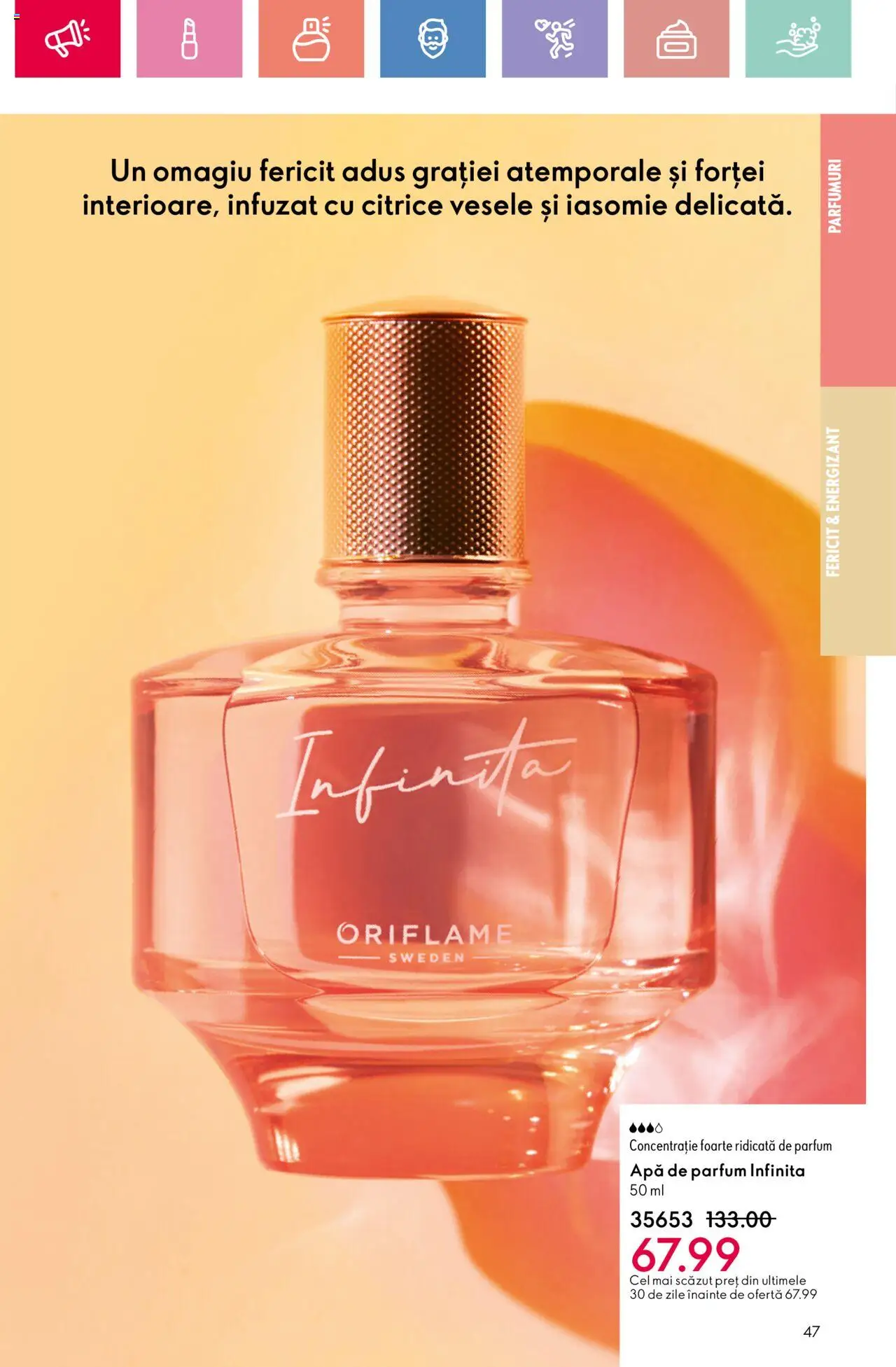 Catalog Oriflame 15 Iunie - 5 Iulie 2025 | Pagina 47 | Produse: Apă de parfum, Parfum, Apă